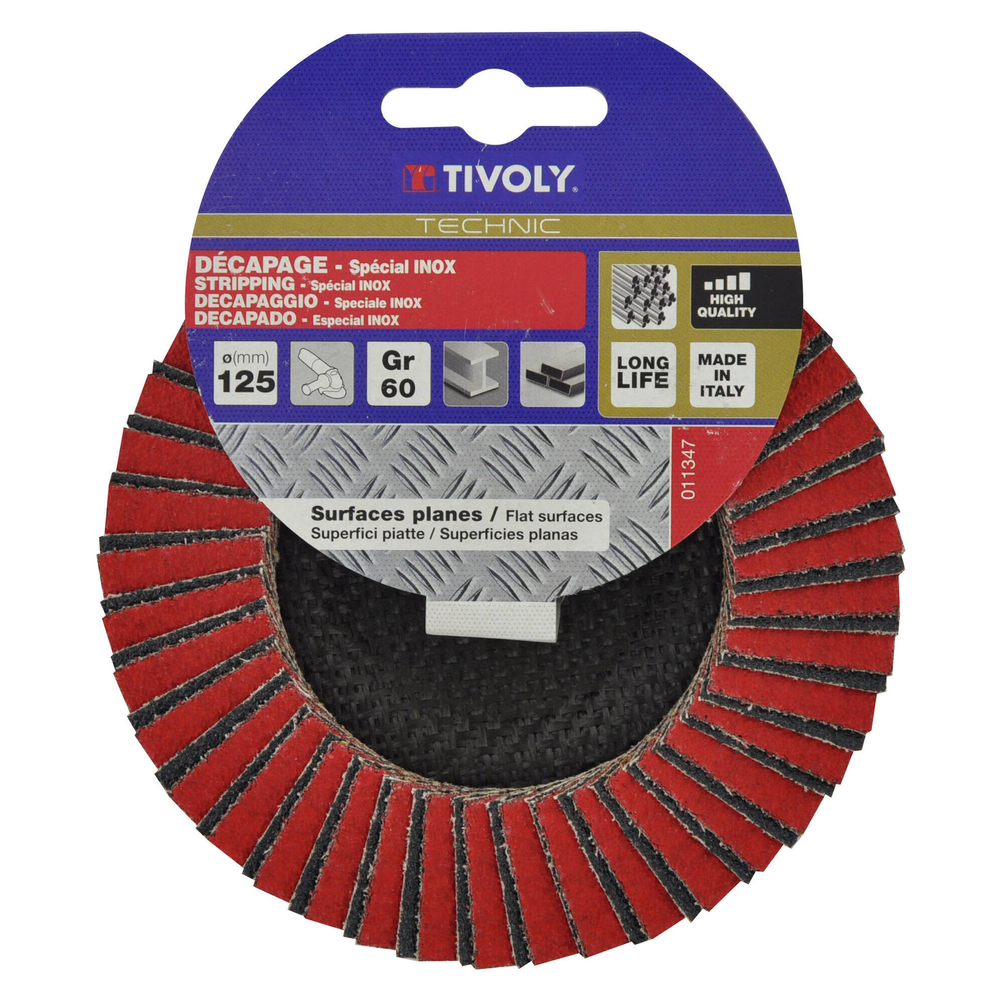 Disco LÁMINAS CERÁMICAS Y DE CIRCONIO (Cartoncillo colgante) / Dim Ø125 / Gr : 60