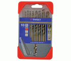 10 brocas para metal HSS-E5 (cobalto 5 %) graduadas SLR Ø 1 a 10 mm