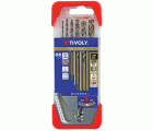 6 brocas para metal HSS-E5 (cobalto 5 %) graduadas SLR punta en cruz Ø 1 a 8 mm