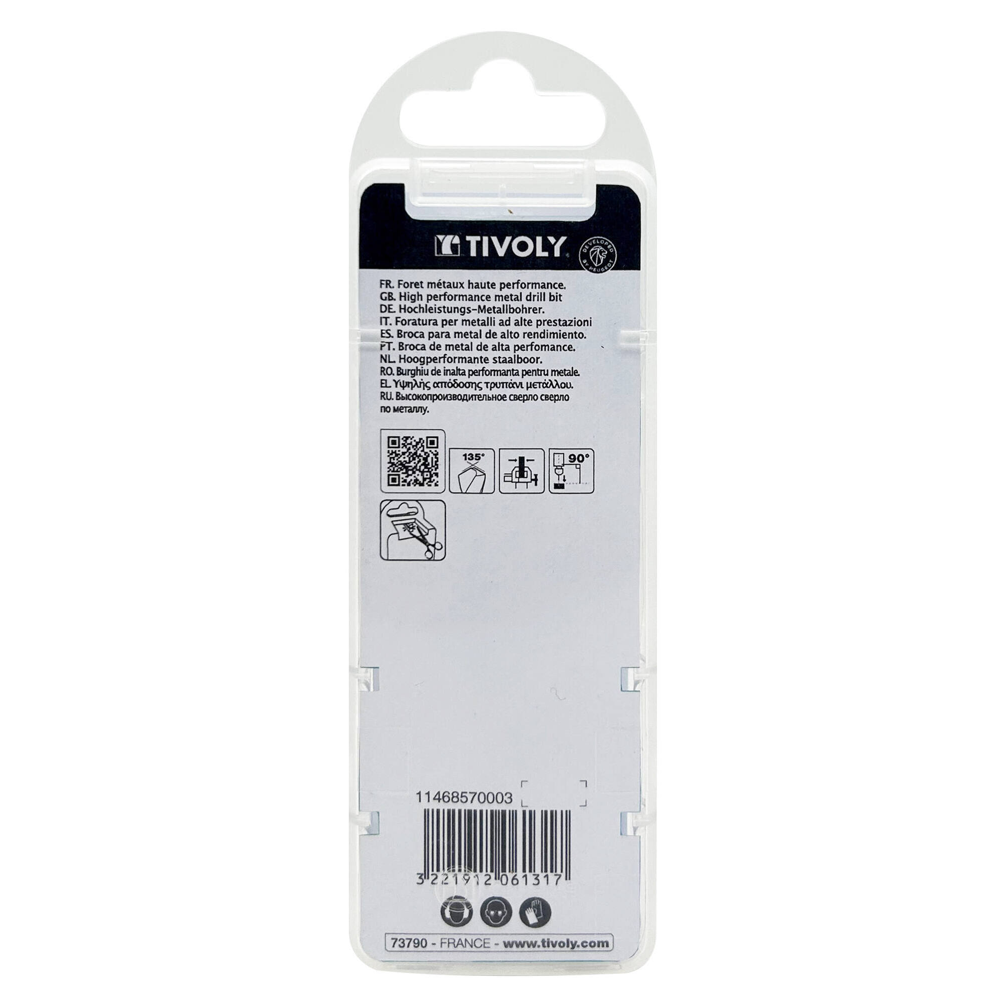 5 brocas para metal HSS-E5 (cobalto 5 %) graduadas SLR punta en cruz Ø 1 a 3 mm