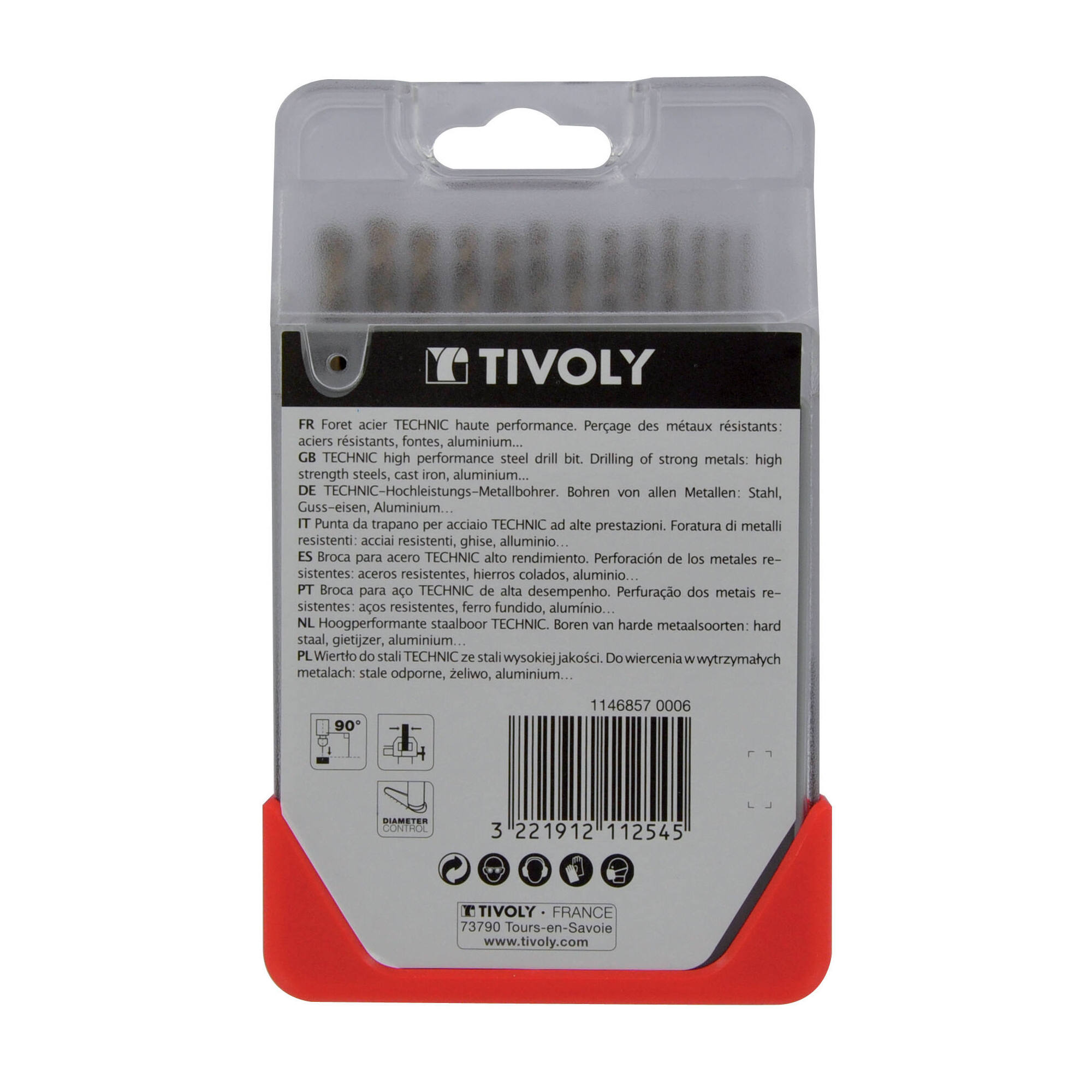 13 brocas para metal HSS-E5 (cobalto 5 %) graduadas SLR punta en cruz Ø 1,5 a 6,5 mm