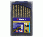 19 brocas para metal HSS-E5 (cobalto 5 %) graduadas SLR punta en cruz Ø 1 a 10 mm