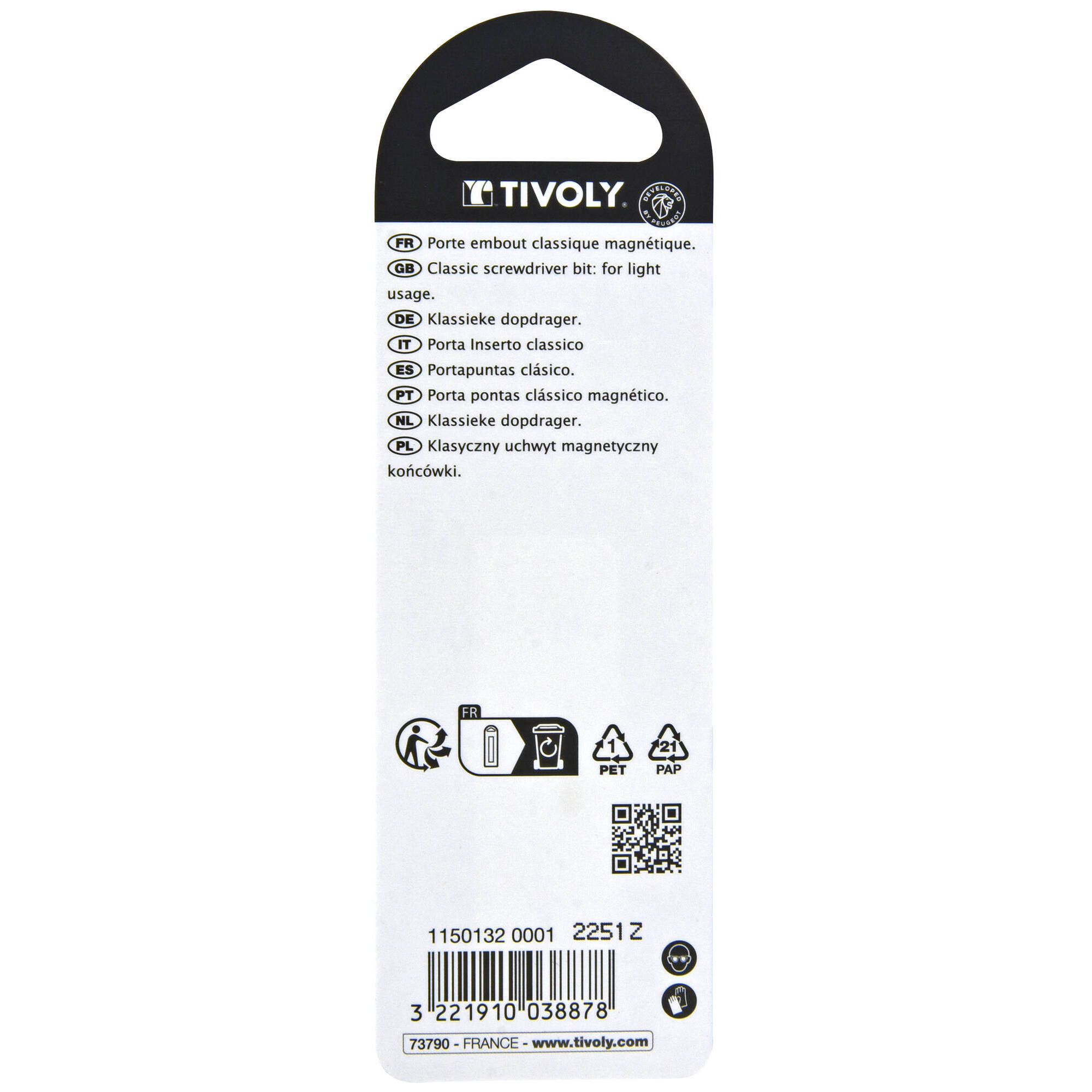 Portapuntas magnético L. 60 mm