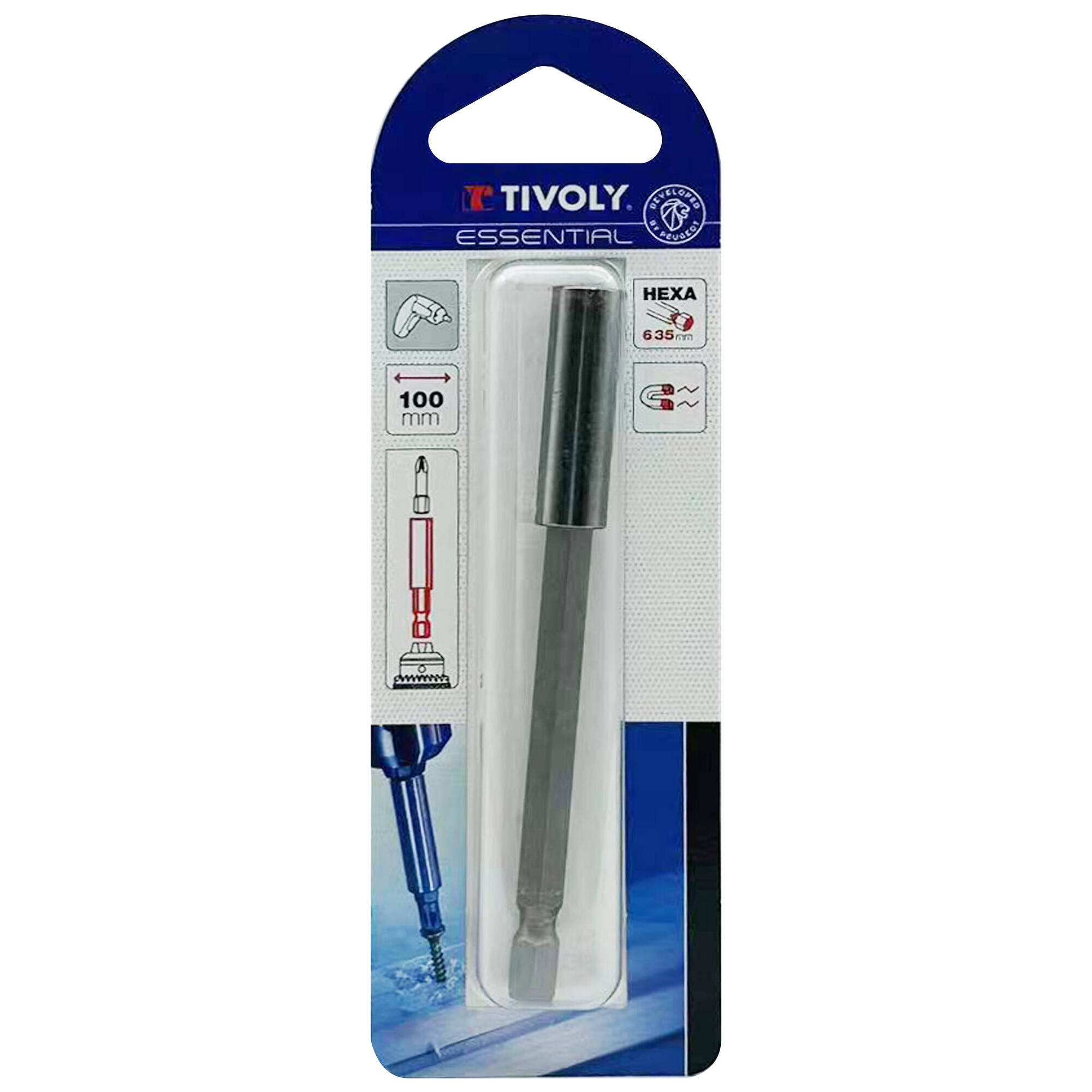 Portapuntas magnético L. 100 mm