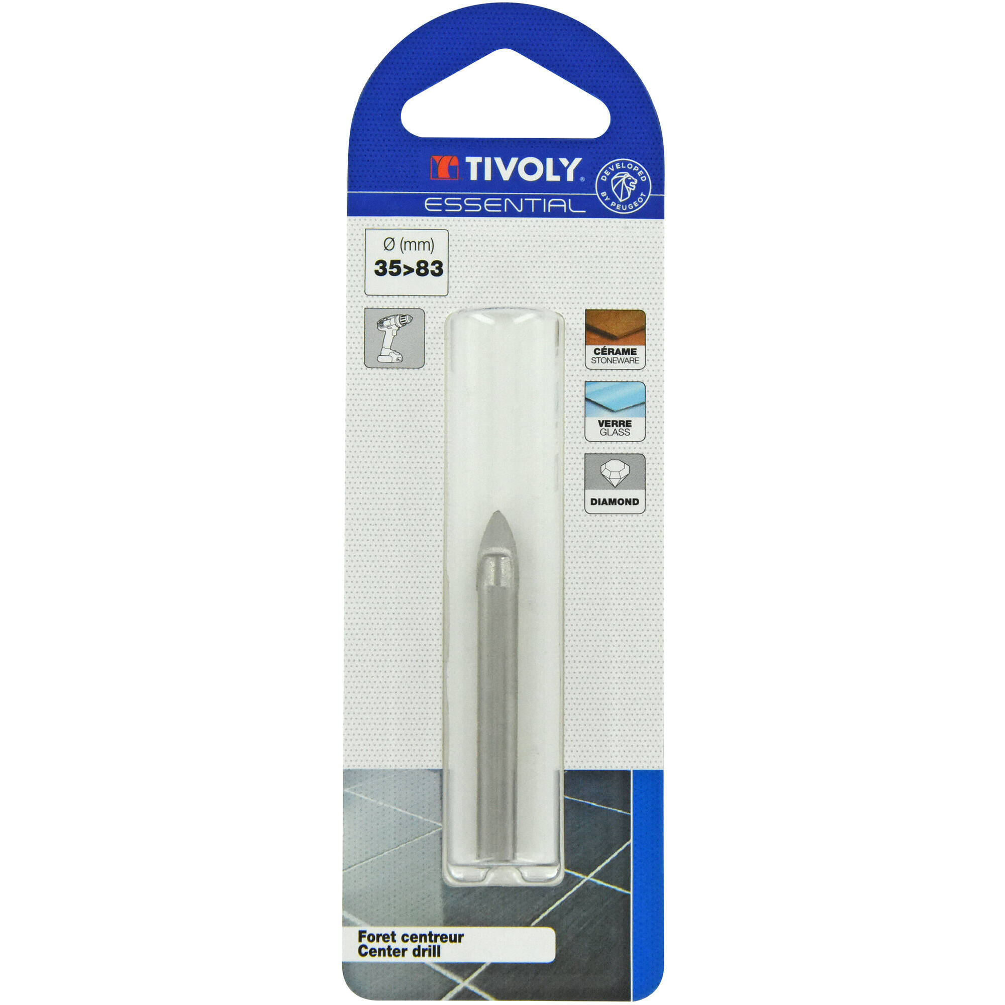 Broca guía carburo Ø 35>83 mm