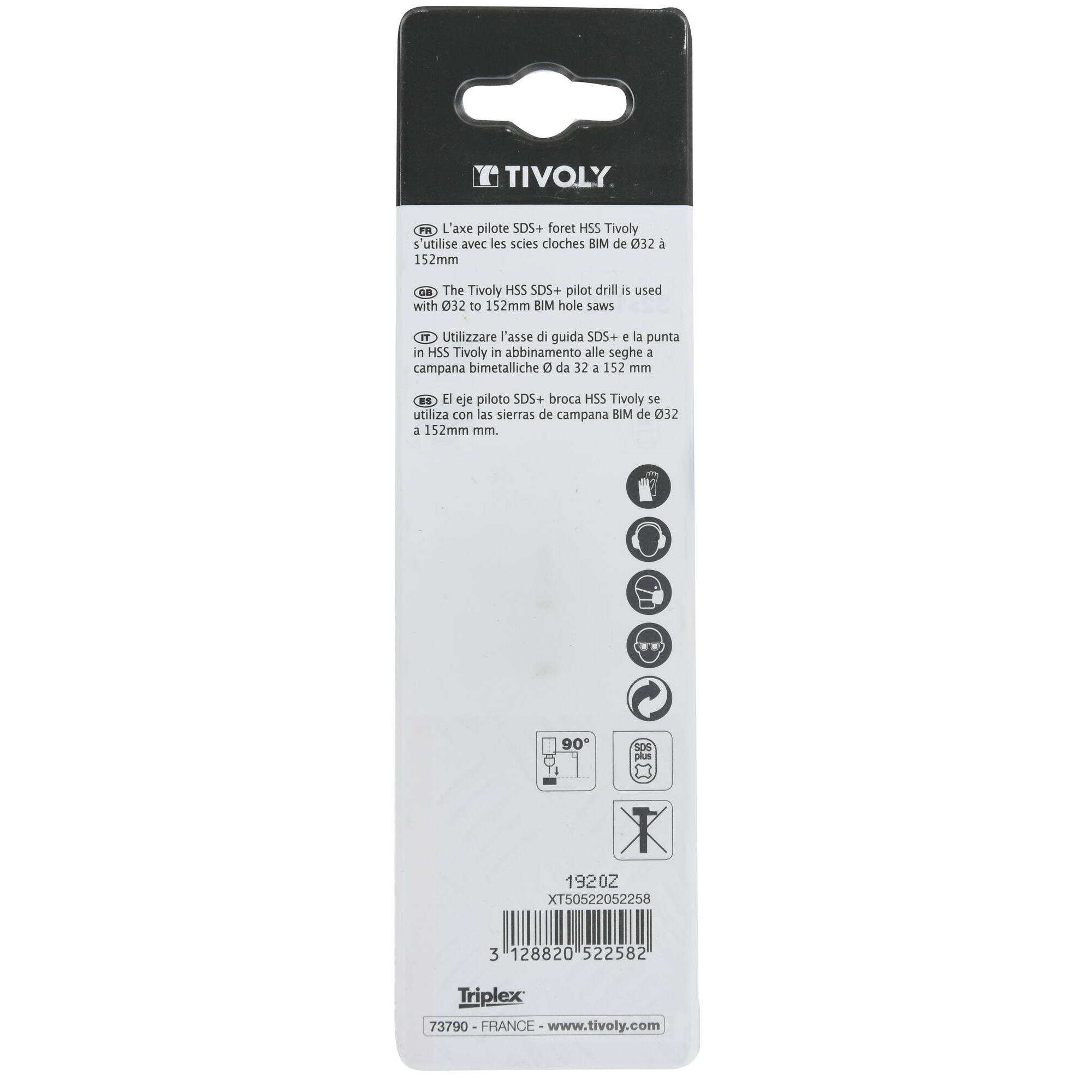 Husillo guía BIM | Mango SDS+ | Ø32>152mm