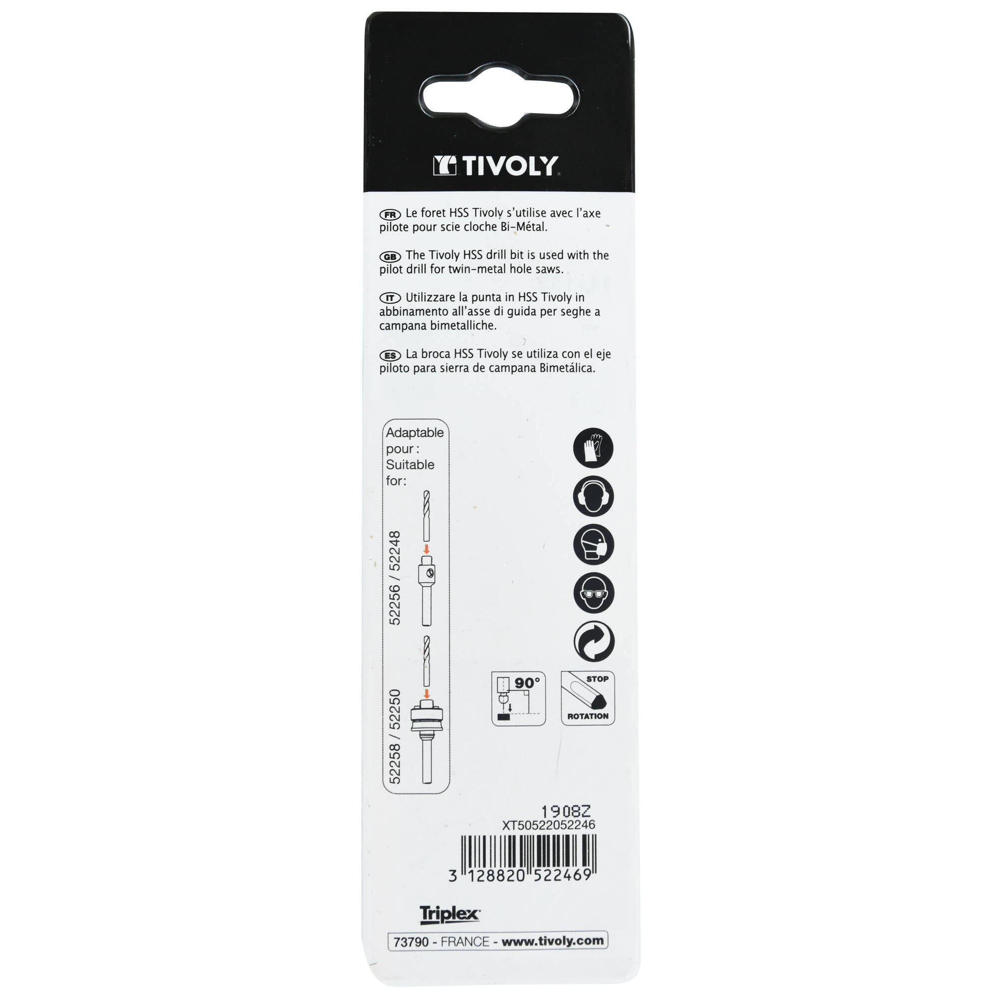 Broca HSS Ø 6 mm para husillo guía