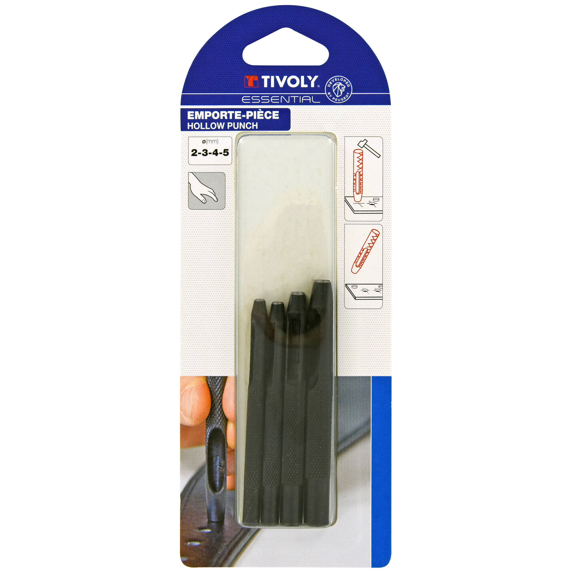 Sacabocados Ø2-3-4-5mm