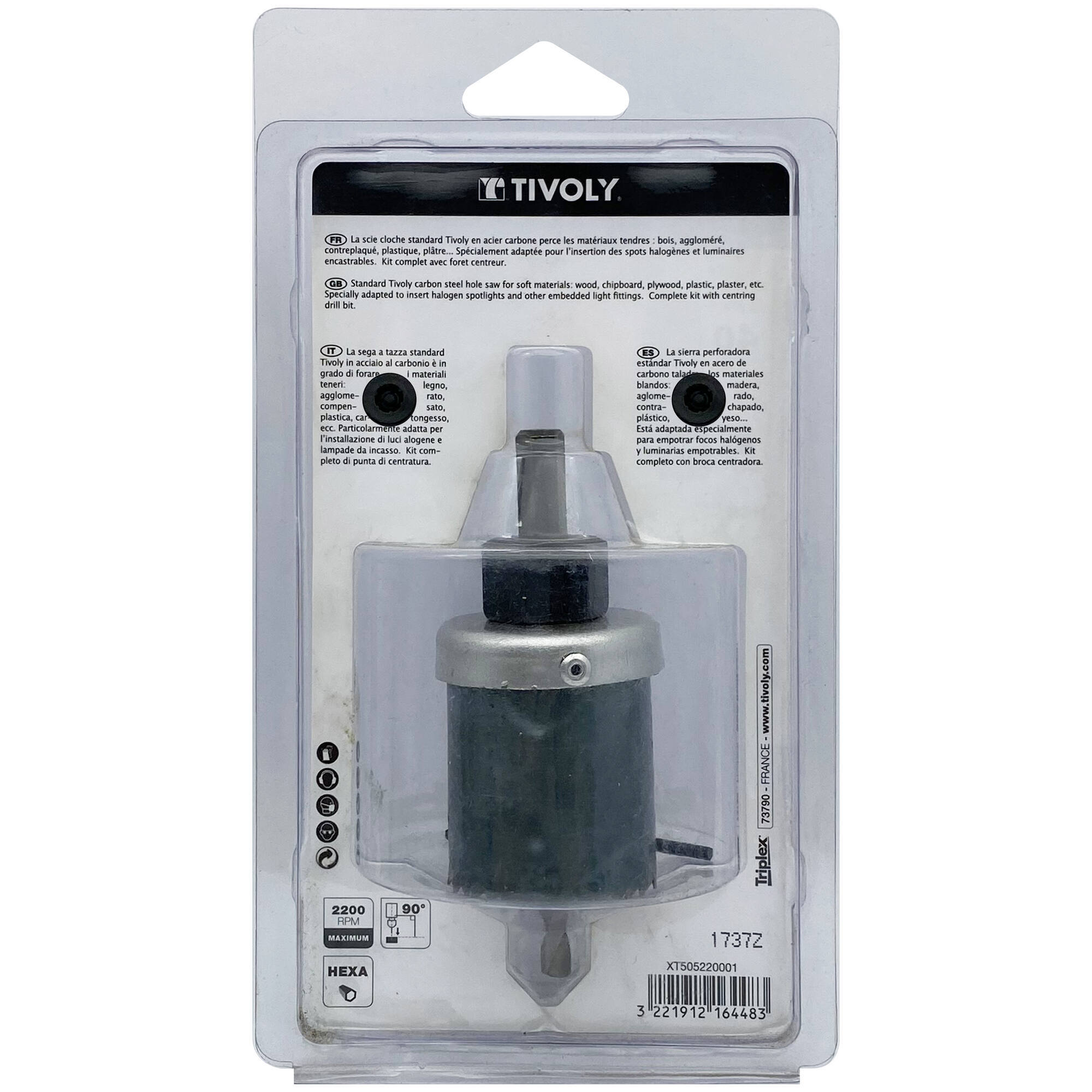 Ø: 40 / Sierra de corona HCS (Estuche blíster) / H: 40