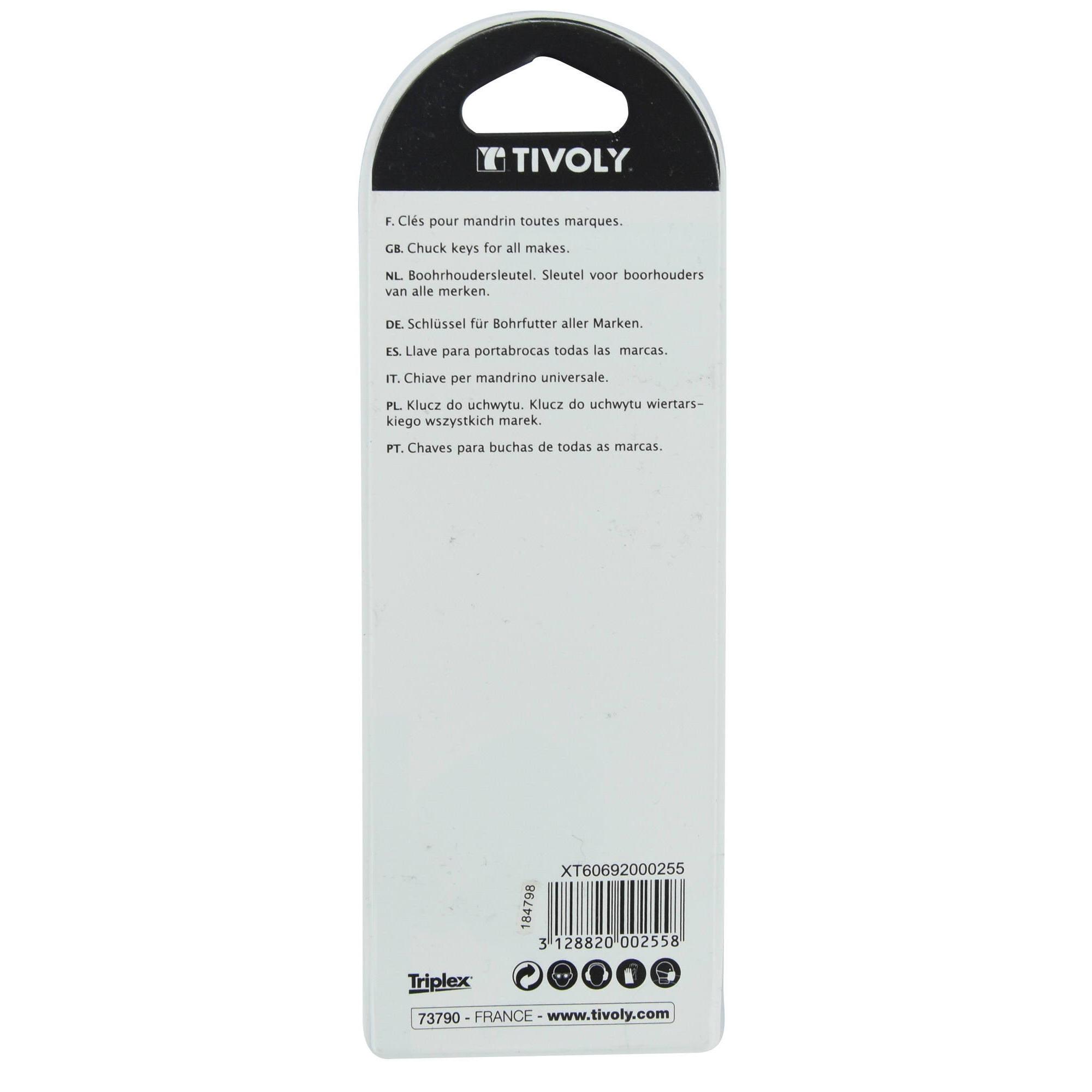 Llave de portabrocas Ø8>10mm