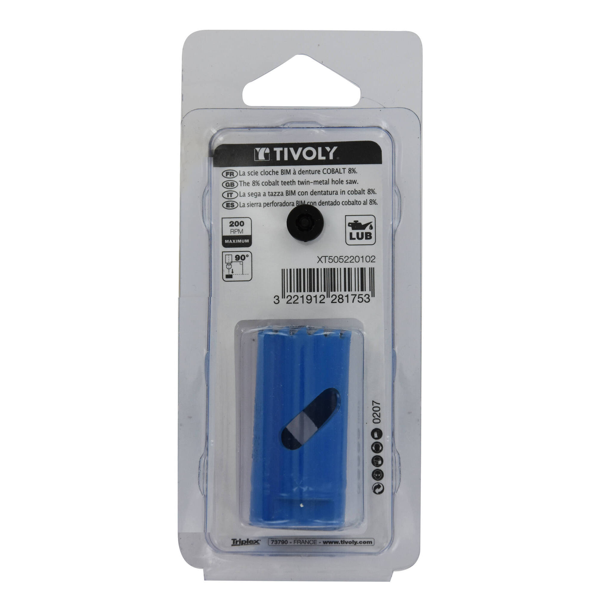 Ø: 25 / Sierra de corona bimetal COBALTO 8 % (Estuche blíster) / H: 38