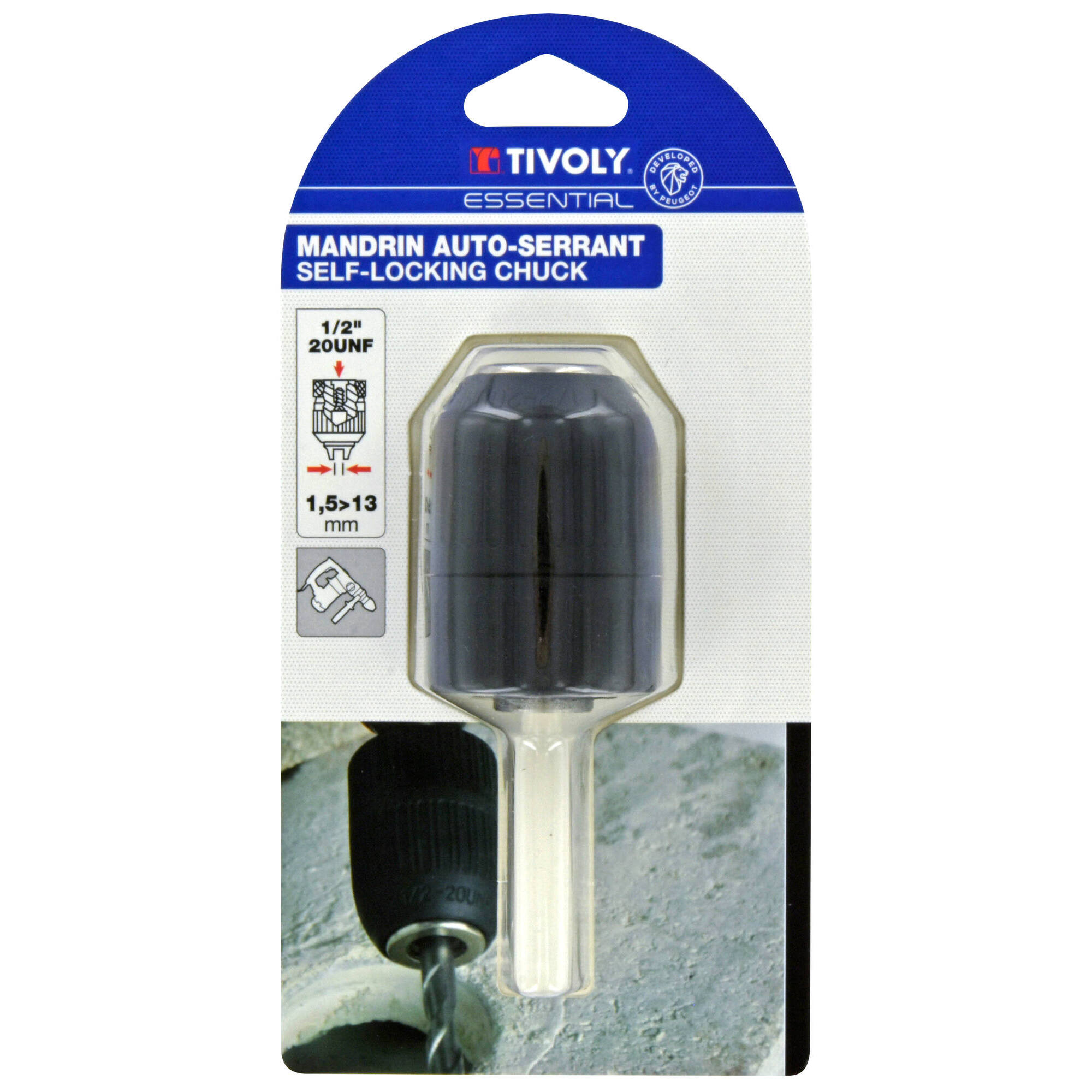 Portabrocas con auto-apriete Ø2>13mm