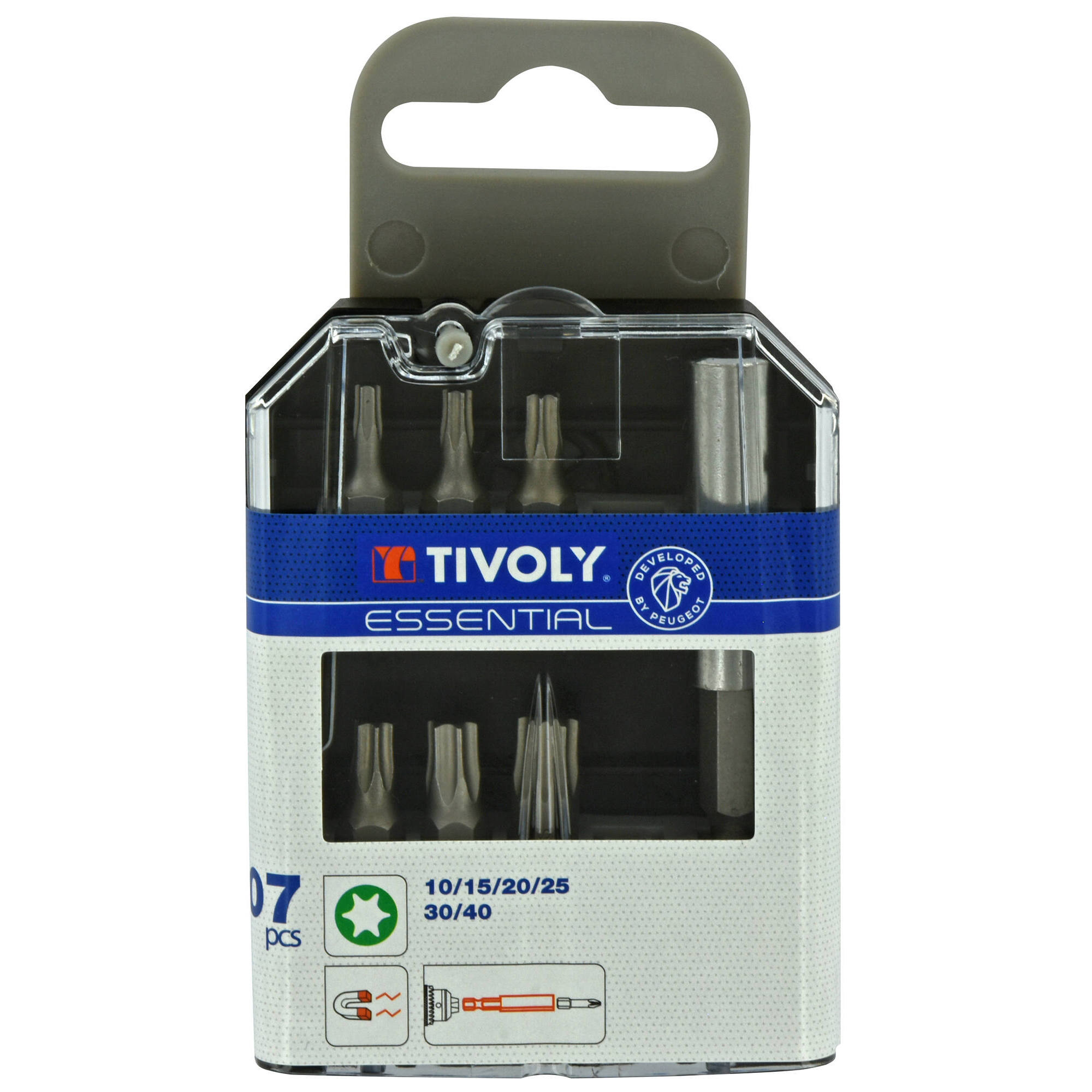 11501570024 - 7 piezas -6 puntas TX + 1 portapuntas magnético