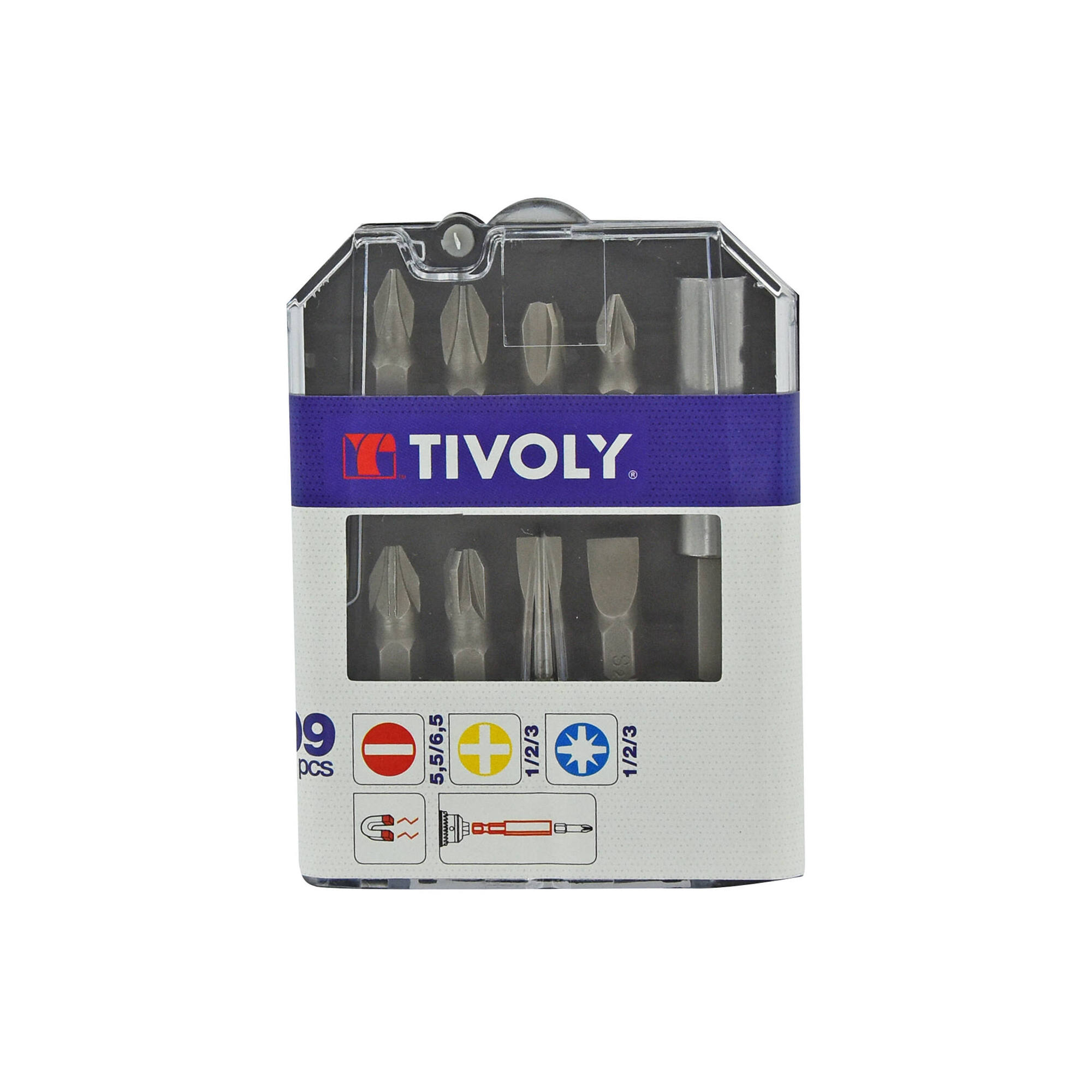 11501570023 - 9 piezas -8 puntas + 1 portapuntas magnético