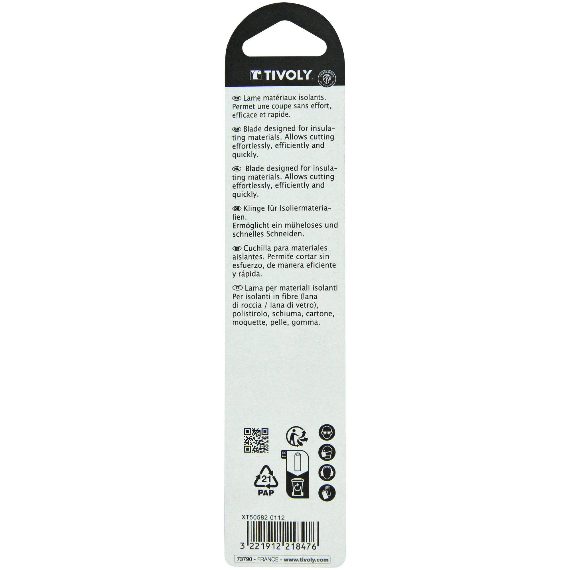 Hoja de sierra de sable -Para materiales aislantes -Enganche universal (Funda cartón) / L: 150 / H: / Corte recto