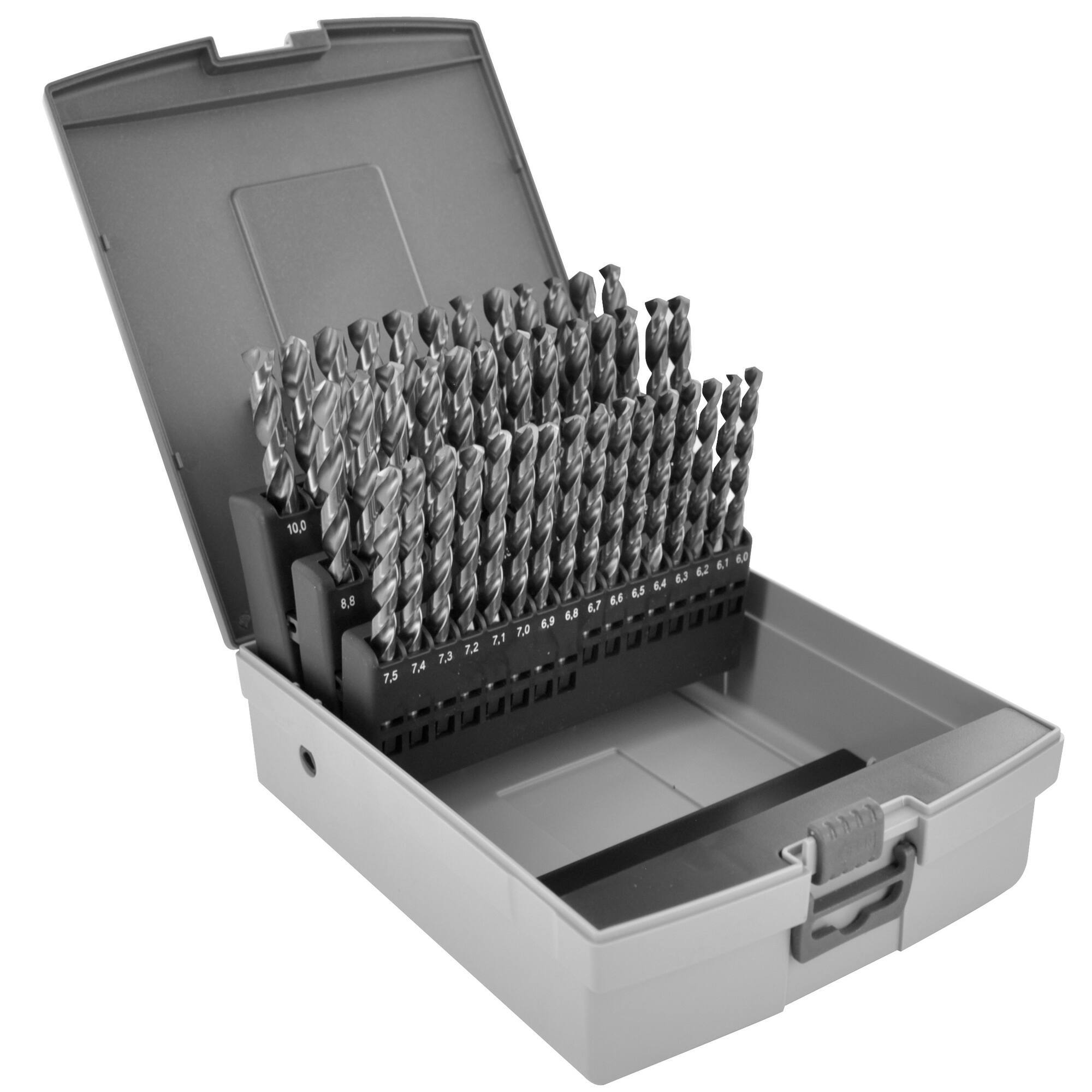 11452070011 - 41 brocas para metal HSS rectificadas, punta en cruz Ø 6 a 10 mm por 0,1 mm ESSENTIAL