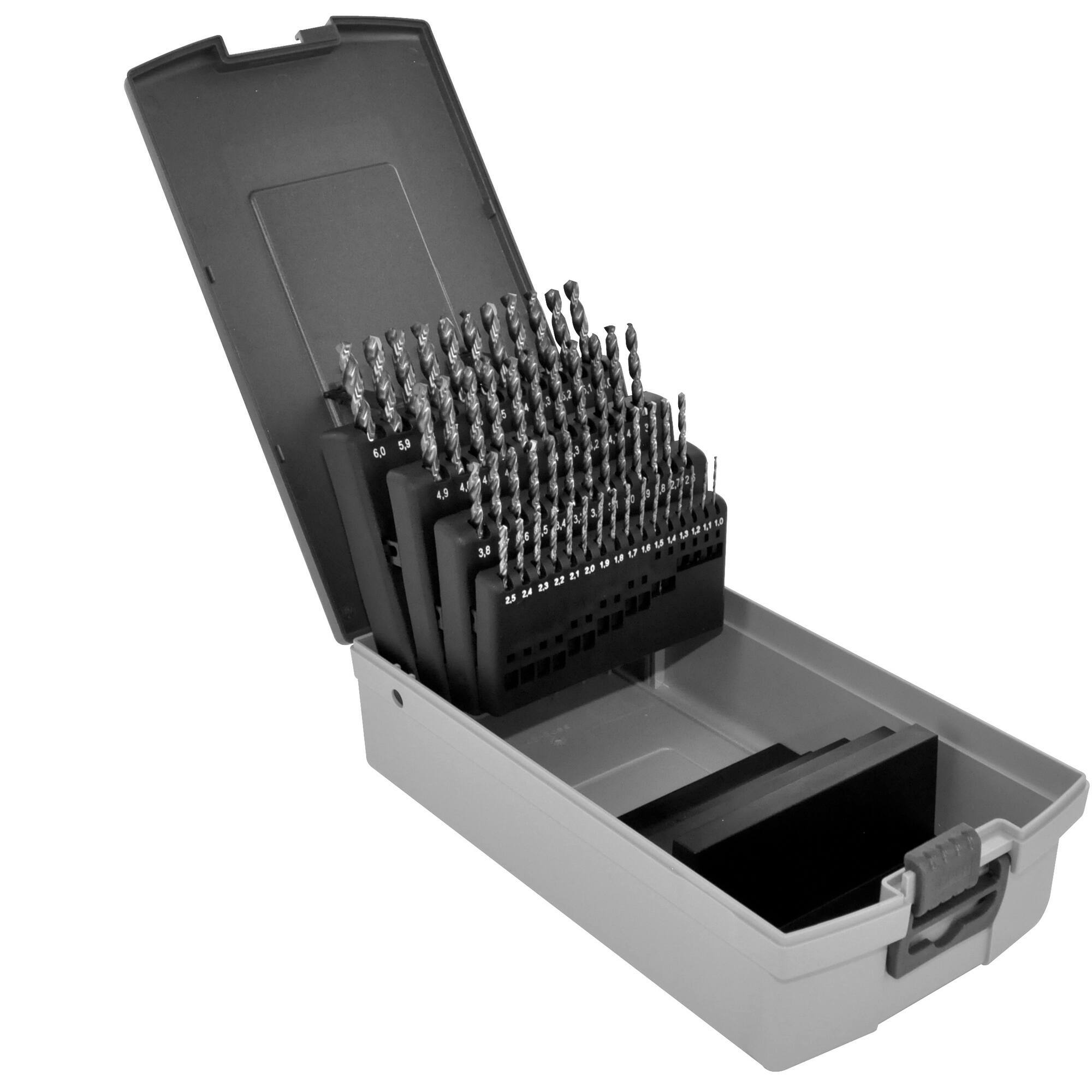 11452070010 - 51 brocas para metal HSS rectificadas, punta en cruz Ø 1 a 6 mm por 0,1 ESSENTIAL