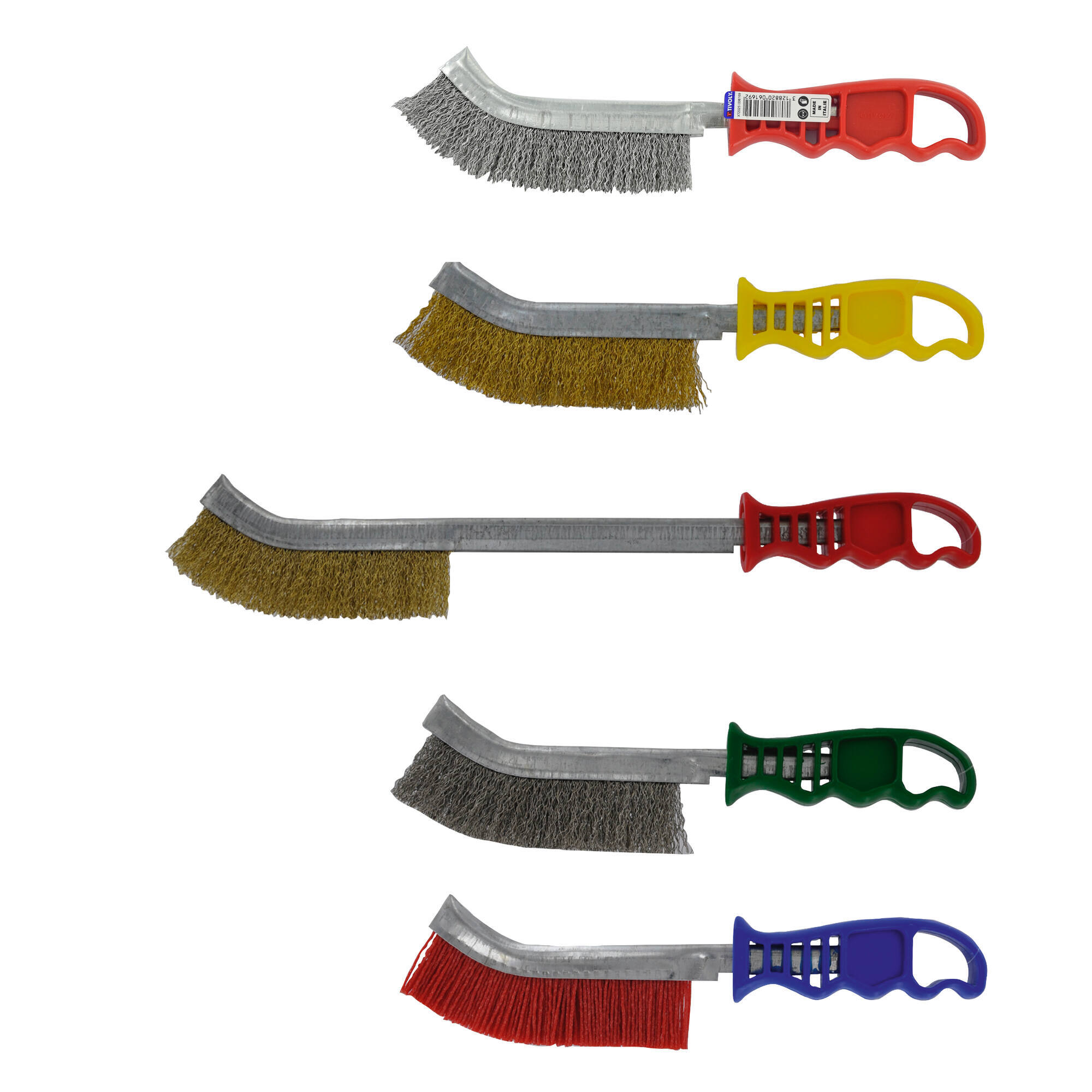 XT21021 - Cepillos ERGONÓMICOS -Convexos -Hilos de acero, acero inoxidable, latón o nailon