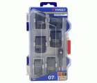11521470003 - 7 piezas -5 vasos de impacto Ø 13 a 24 mm + 1 llave de vaso H 1/2