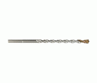 1091312 - Broca para hormigón L. 200 mm -Placa de Metal Duro con punta de centrado -Mango cilíndrico de 3 caras planas