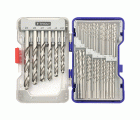 100 brocas para metal HSS rectificadas, punta en cruz Ø 1 a 13 mm