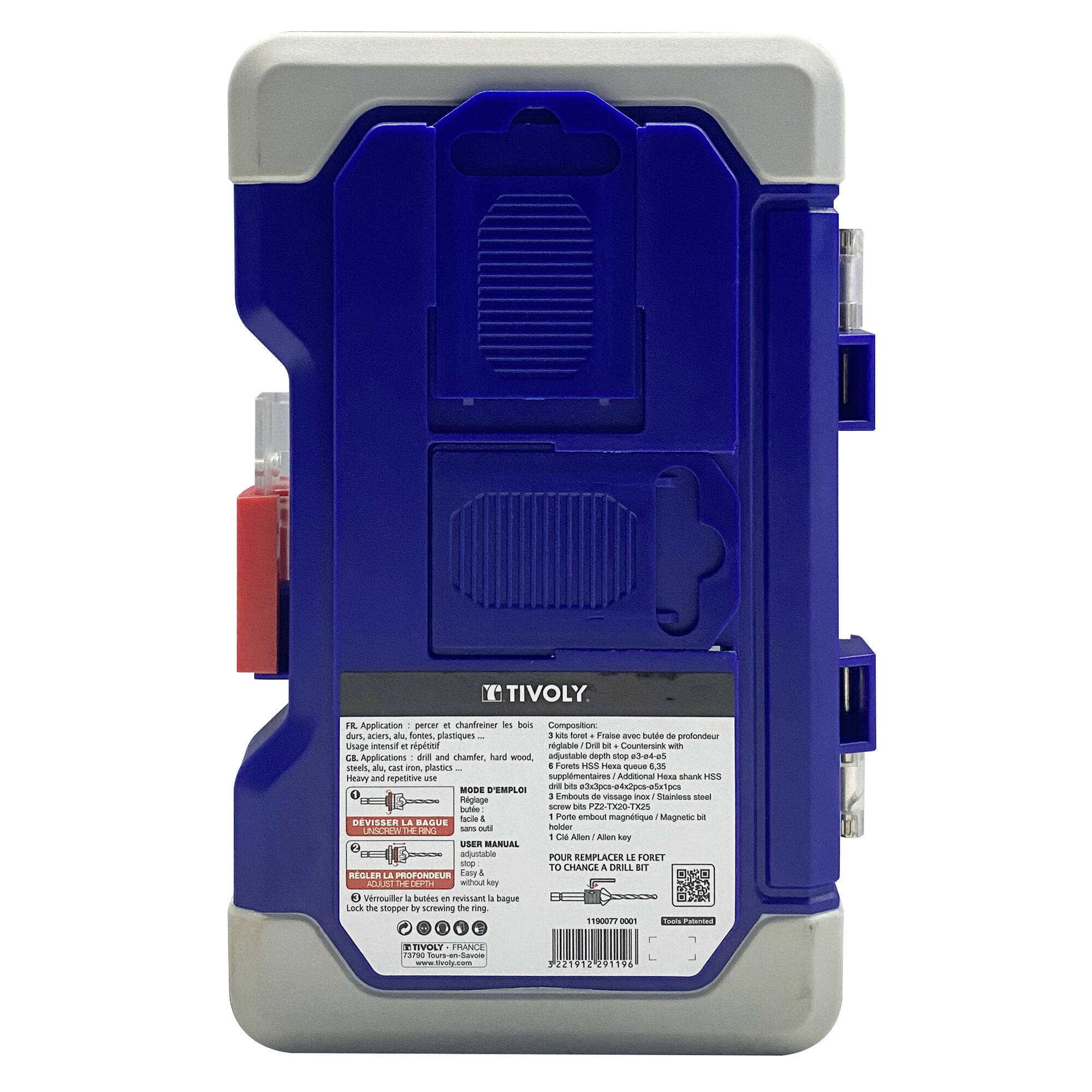 13 piezas-3 kits broca y fresa para madera y metal HSS 2 en 1 + 6 brocas HSS + 3 puntas de acero inoxidable + accesorios