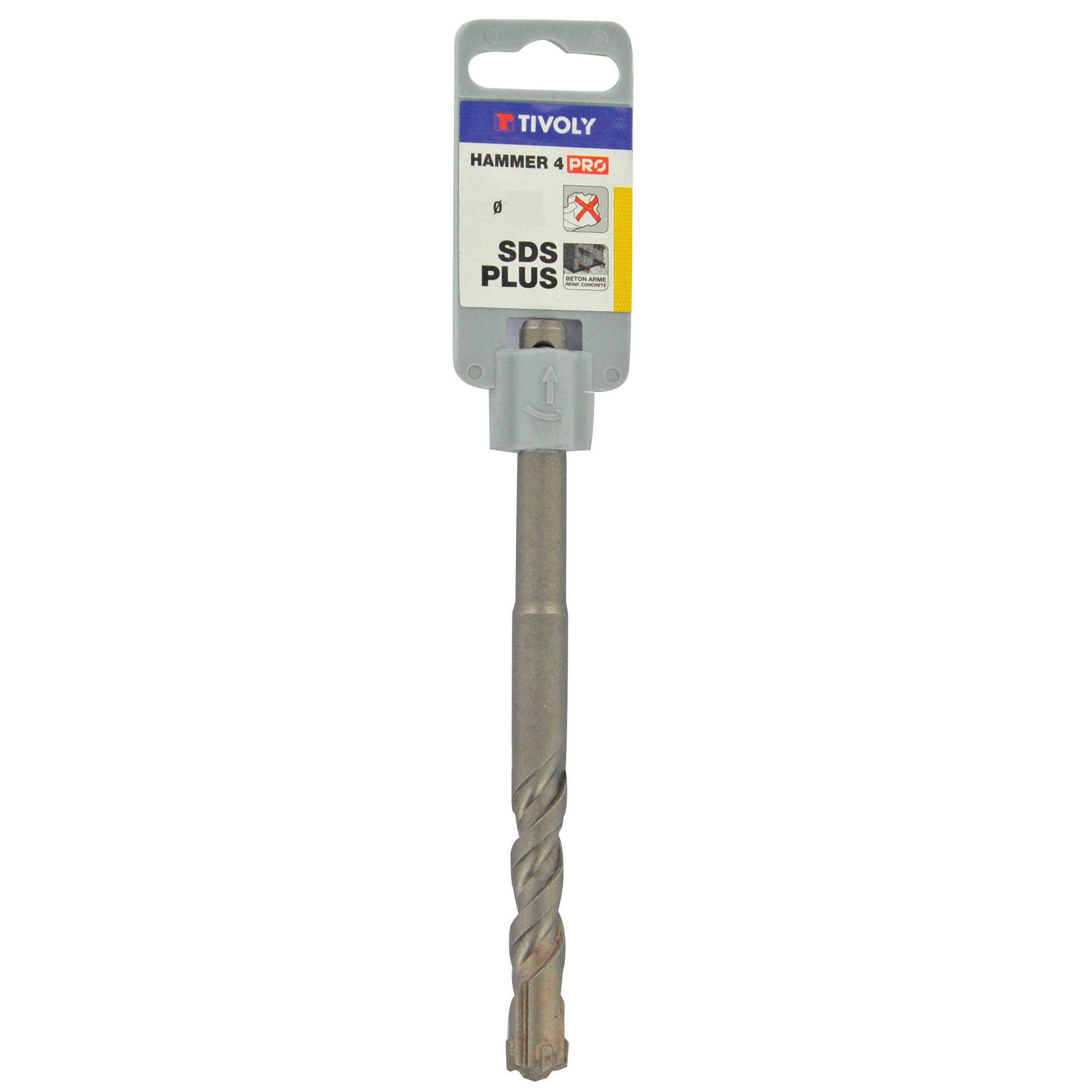 Ø: 5 / Broca para hormigón 4 cortes HAMMER4 -SDS+ -L. 110 mm (Gancho SDS colgante) / L: 110