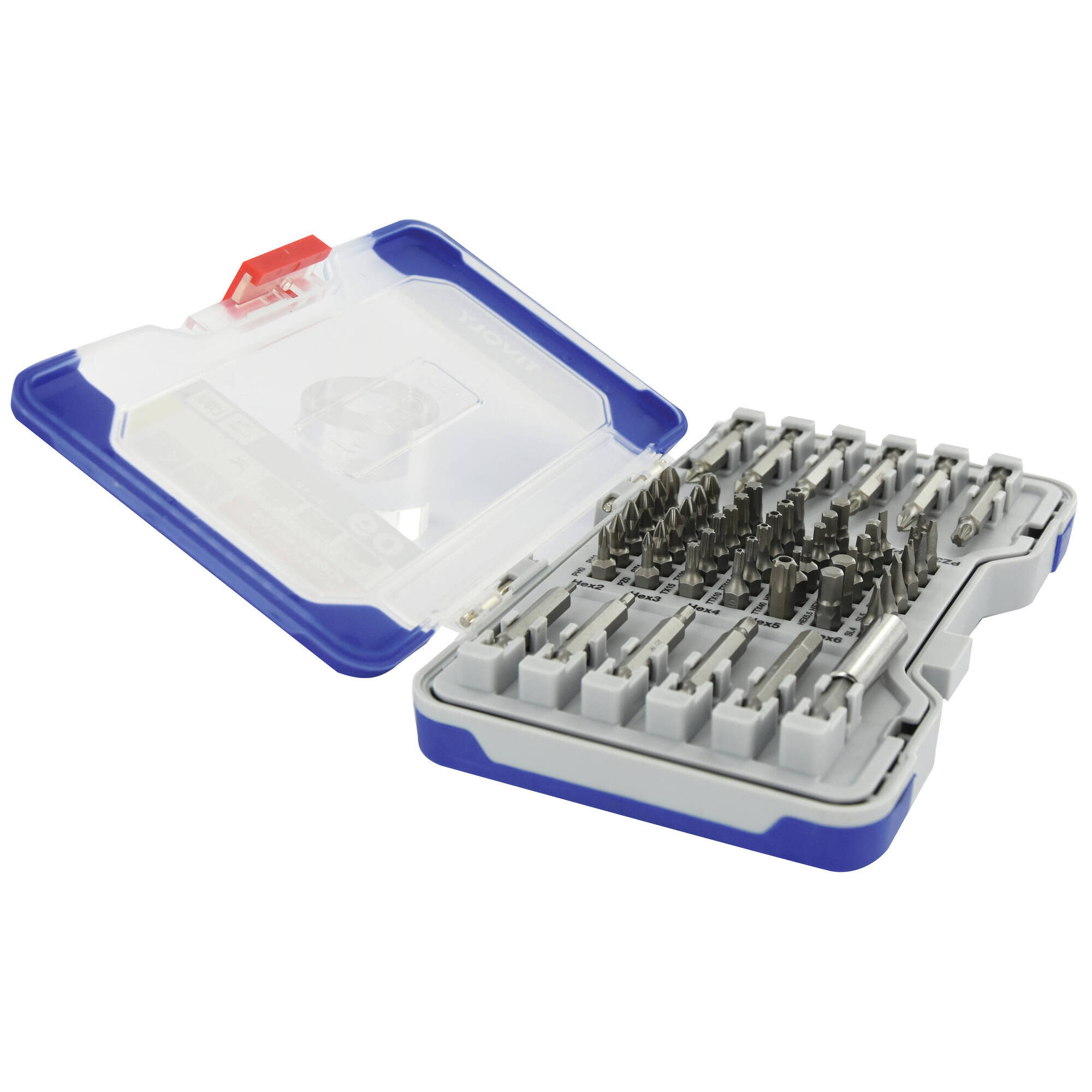 54 piezas -53 puntas L. 25- 50 mm + 1 portapuntas magnético