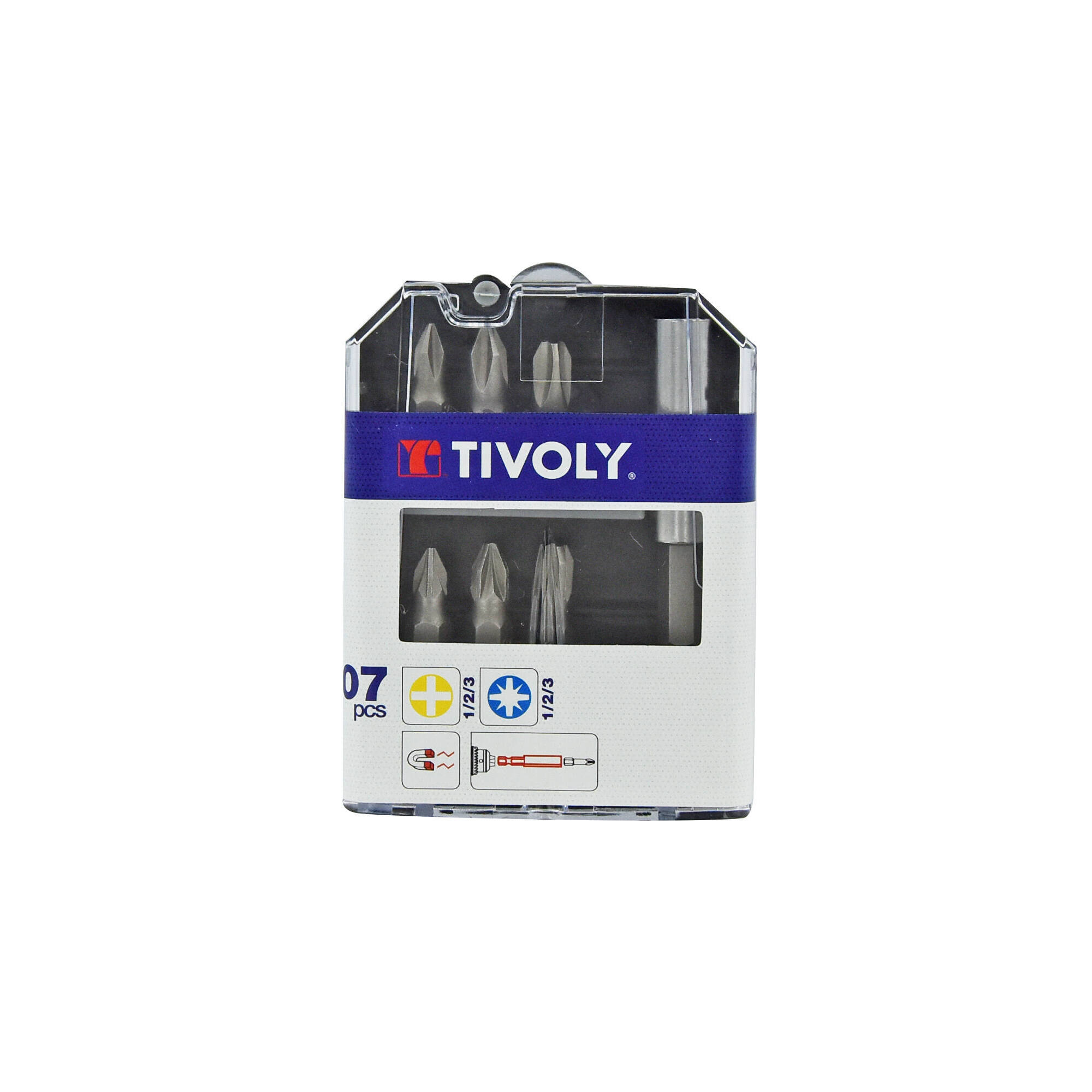 11501570021 - 7 piezas -6 puntas PH y PZ + 1 portapuntas magnético