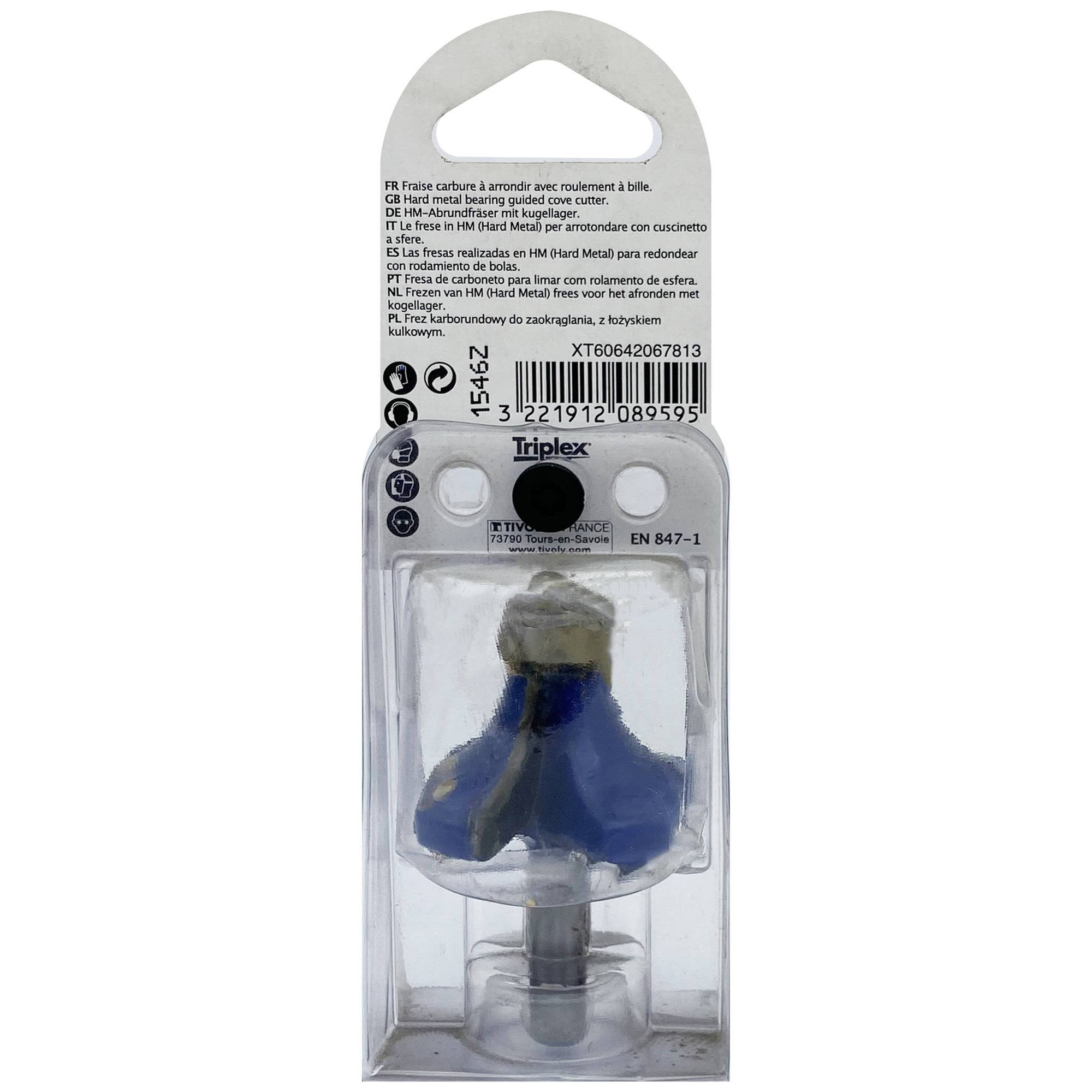 Fresa 1/4 para redondear + guía (Estuche blíster) / 44