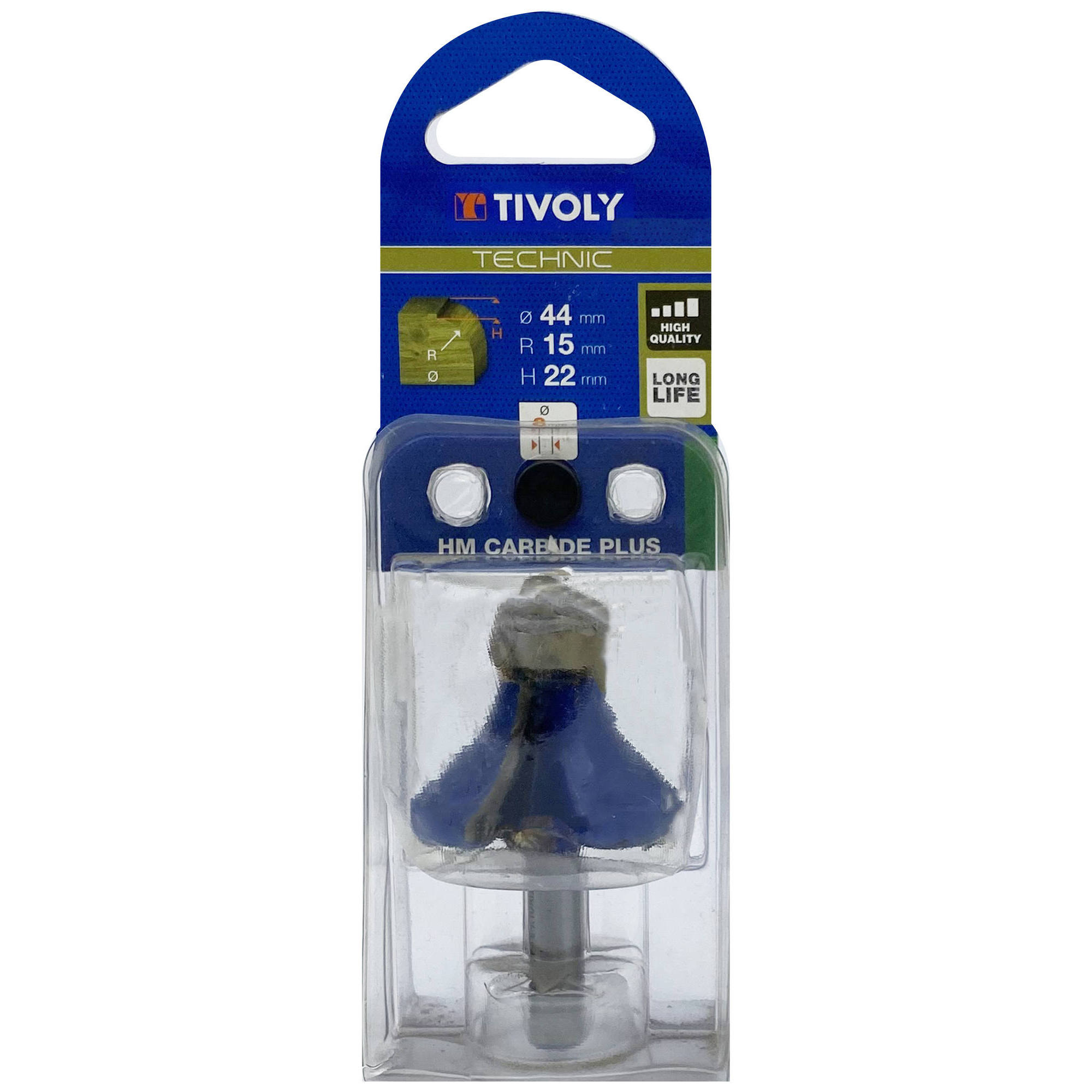 Fresa 1/4 para redondear + guía (Estuche blíster) / 44