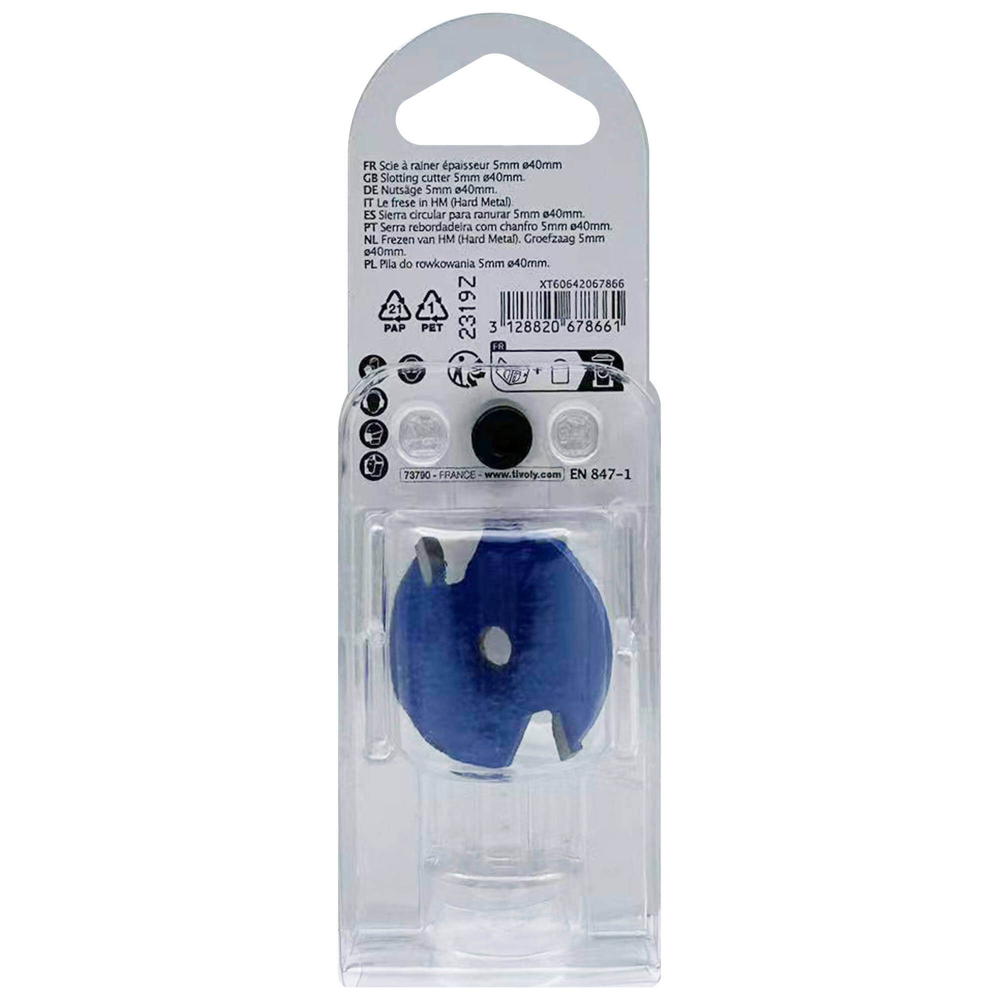 Fresa para media caña + guía (Estuche blíster) / 32