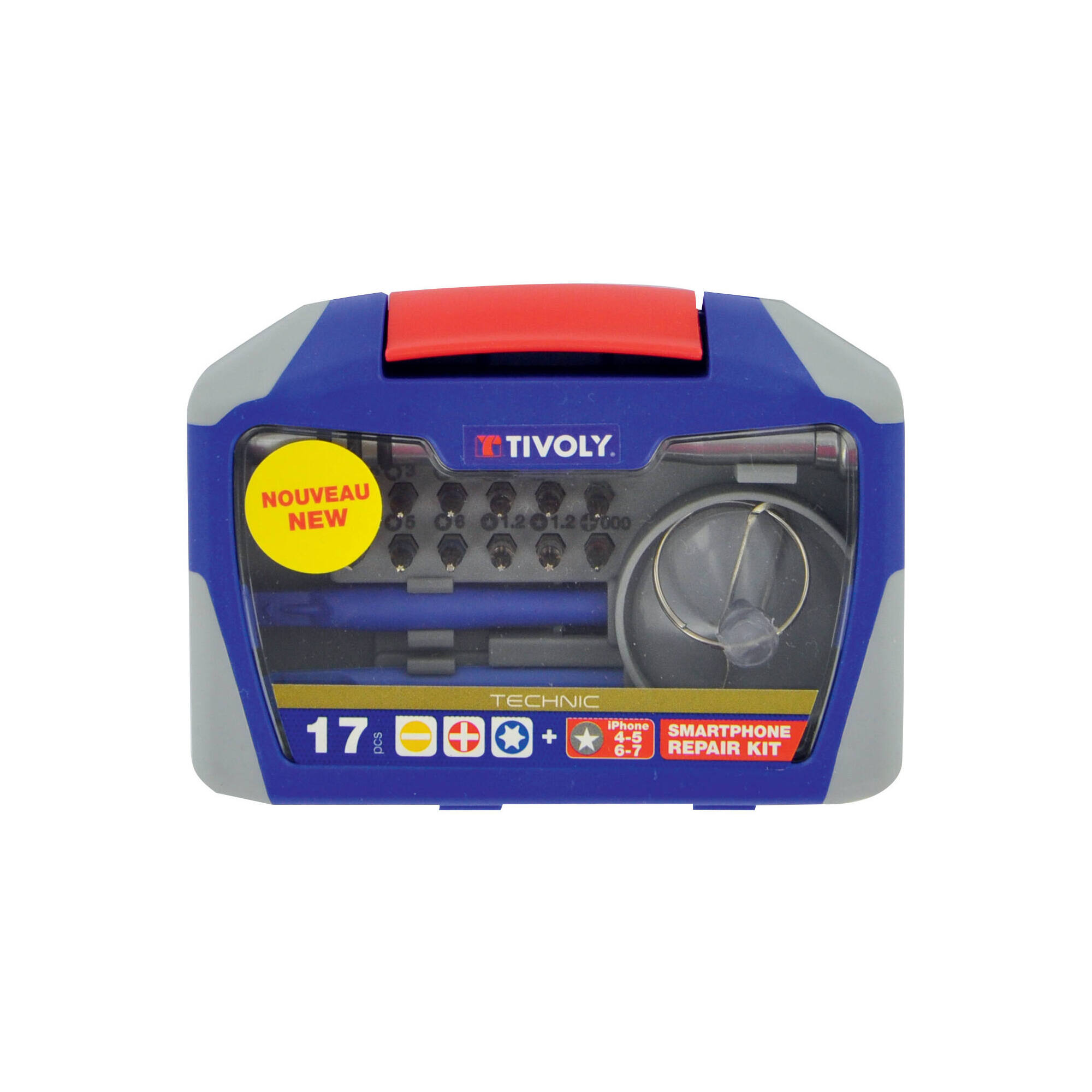 11501570043 - 17 piezas -Puntas y accesorios para la apertura de smartphones