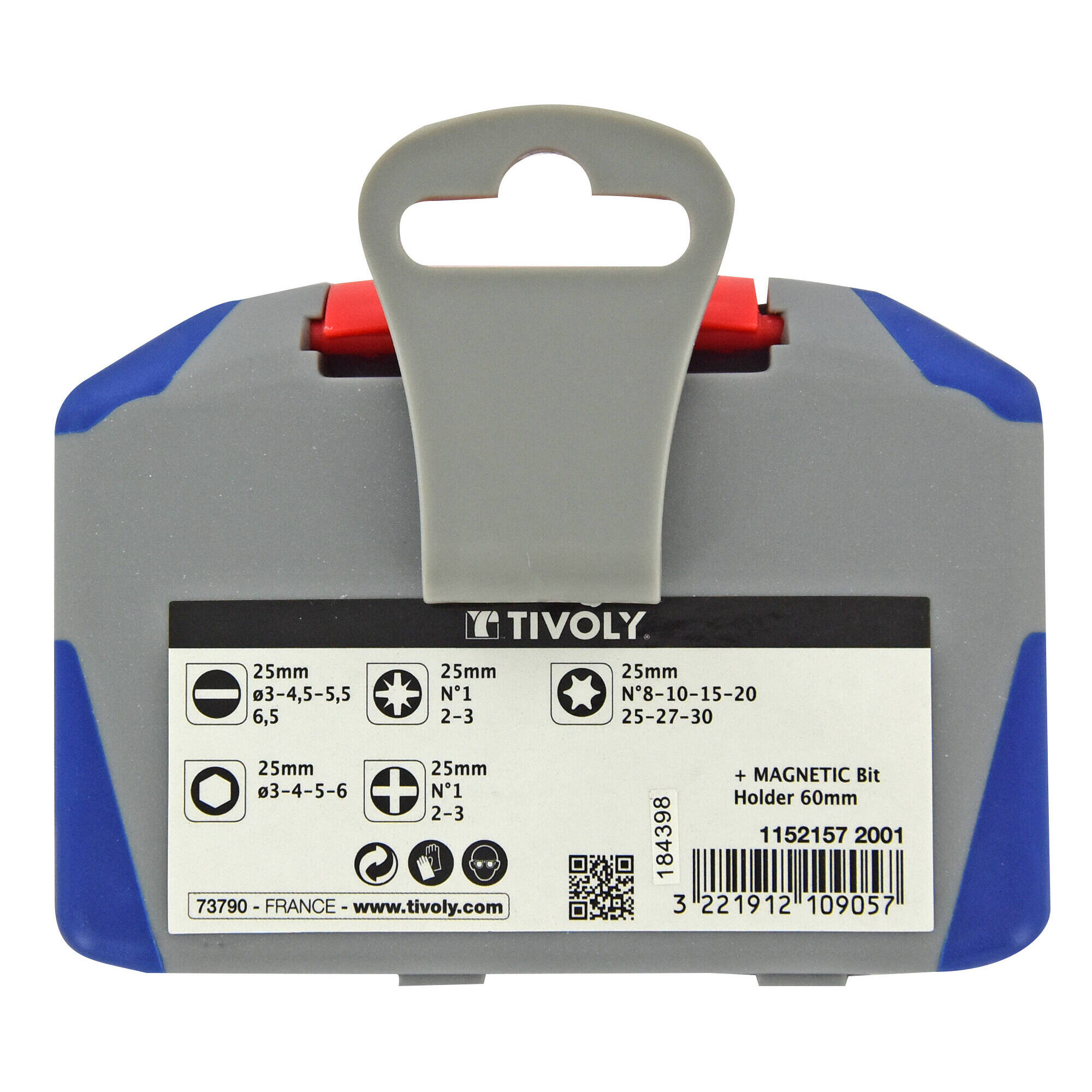 22 piezas -21 puntas torsión + 1 portapuntas magnético de cambio rápido