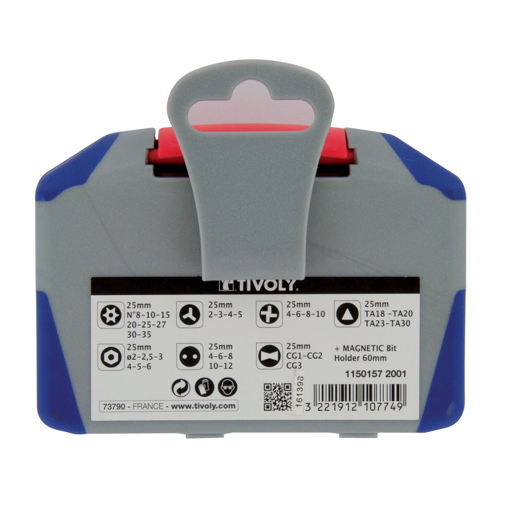 35 piezas -34 puntas de seguridad + 1 portapuntas magnético