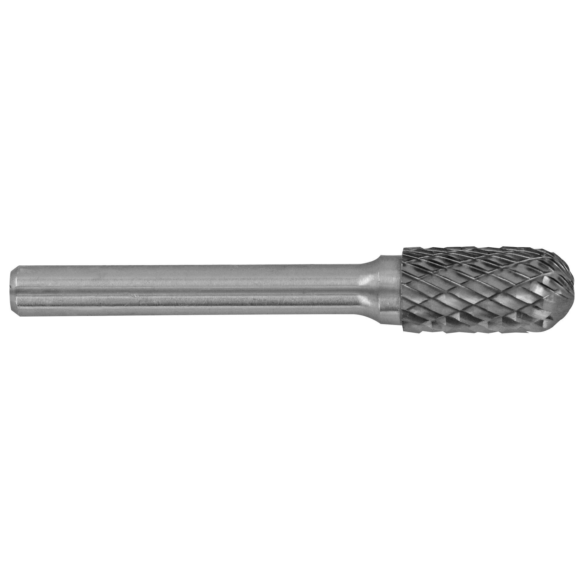 Fresa rotativa metal duro Cilíndrica con radio. Dentado normal. Forma D (Caja colgante) # / Ø: 10 / d2: 6 / L: 65