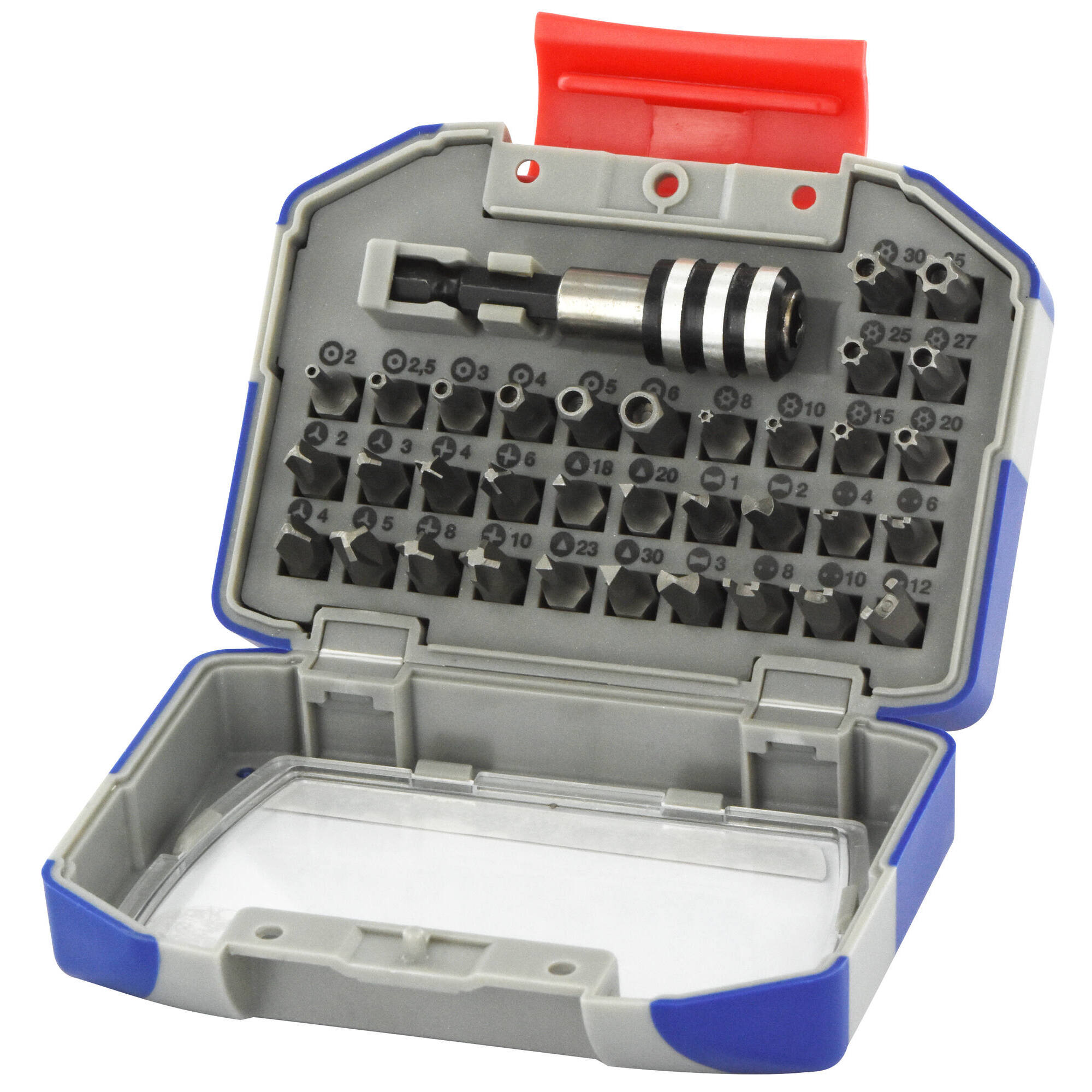 35 piezas -34 puntas de seguridad + 1 portapuntas magnético