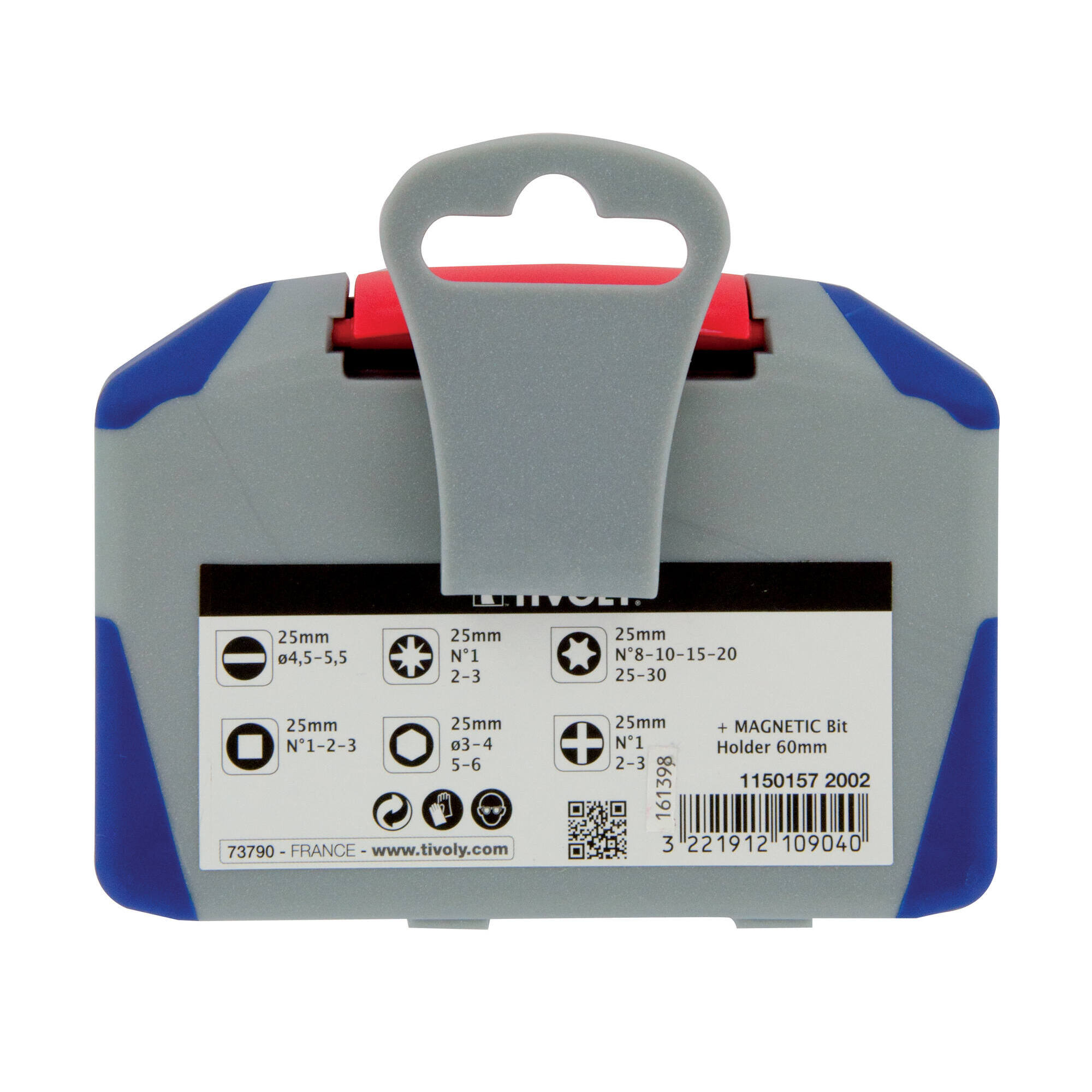 22 piezas -21 puntas estándar + 1 portapuntas