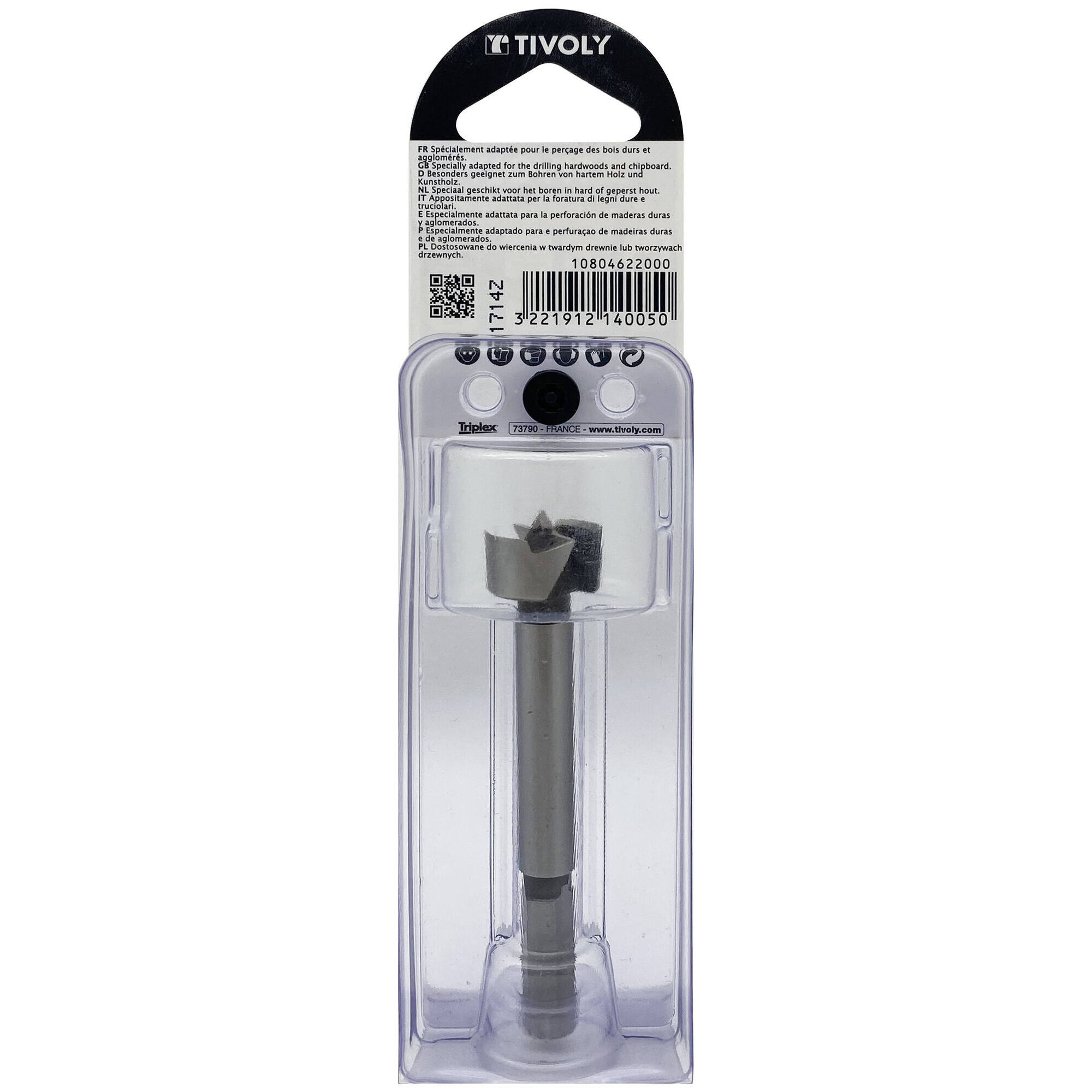 Ø: 20 / Broca para moldear Forstner (Blíster) / L: 90