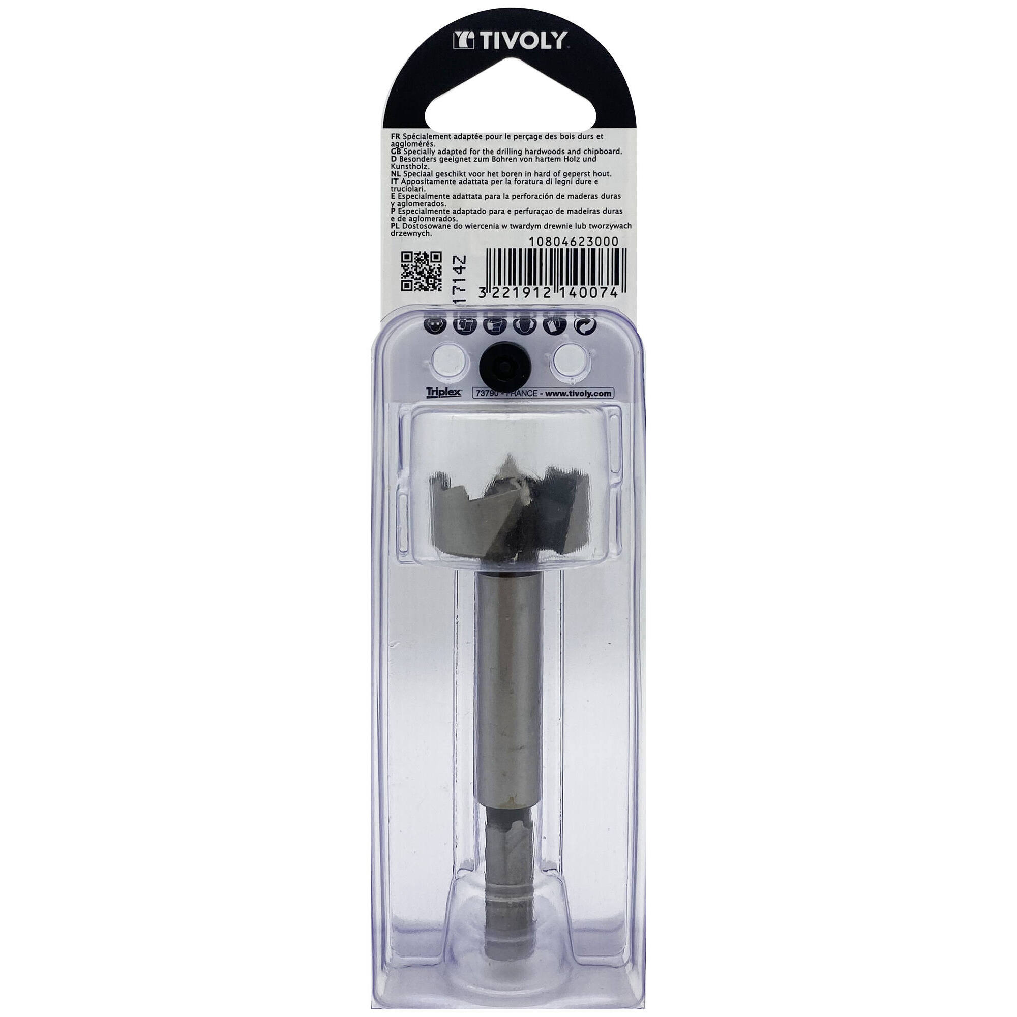 Ø: 30 / Broca para moldear Forstner (Blíster) / L: 90