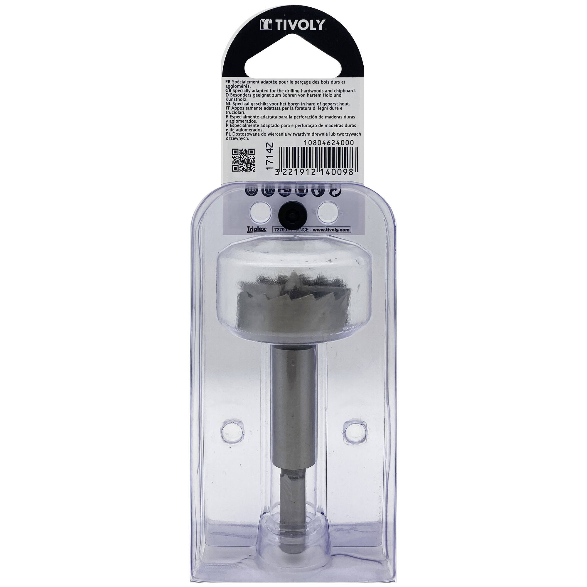 Ø: 40 / Broca para moldear Forstner (Blíster) / L: 90