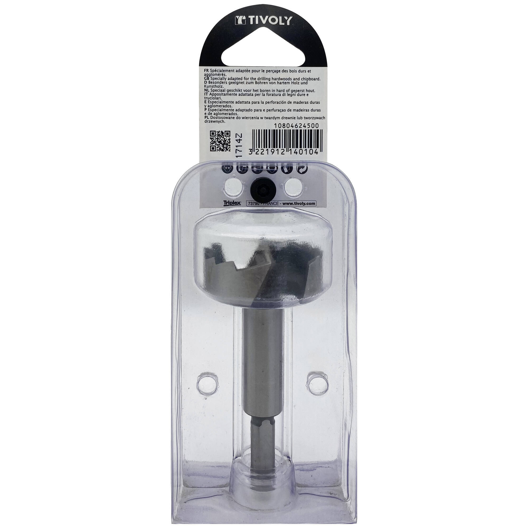 Ø: 45 / Broca para moldear Forstner (Blíster) / L: 90