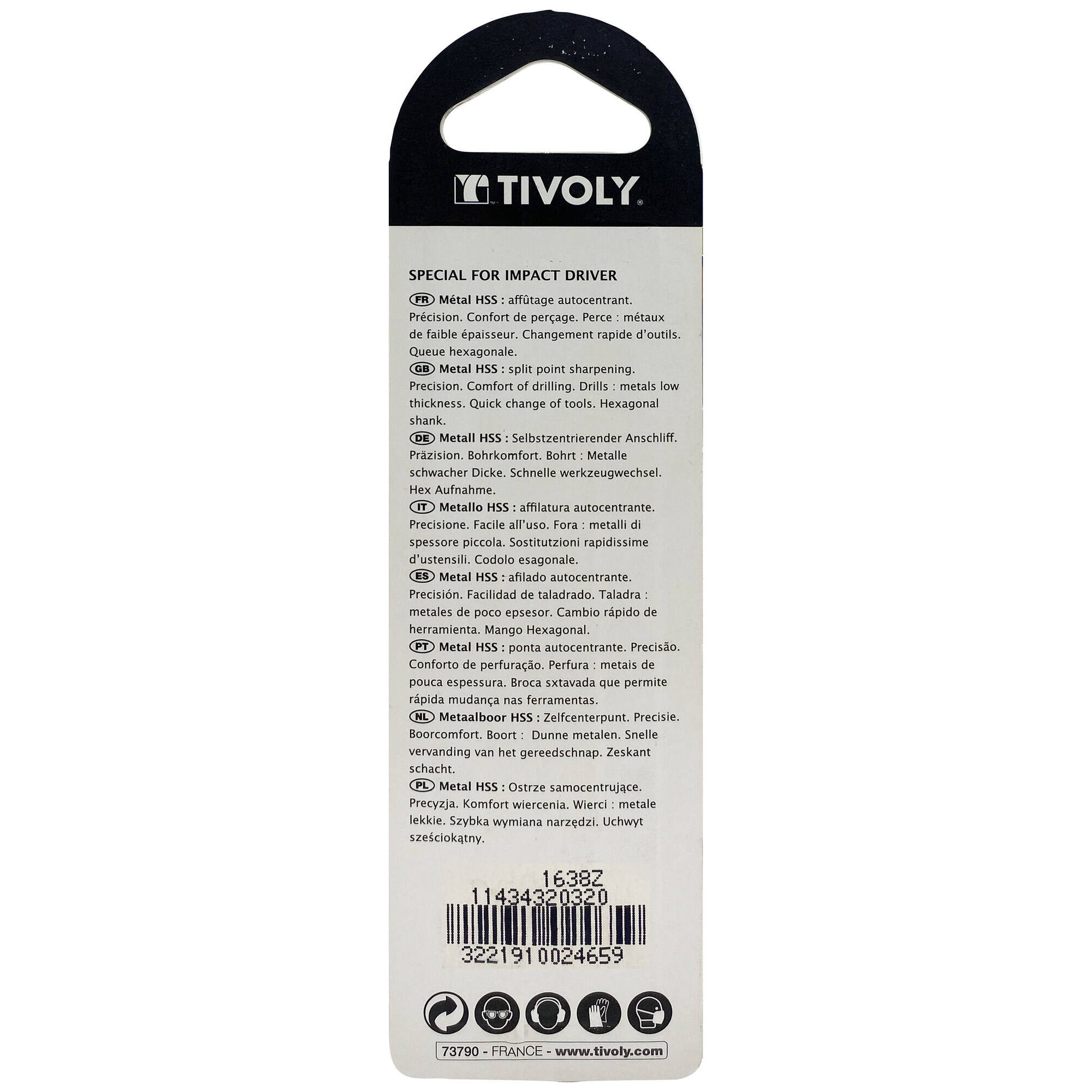 Ø: 3.2 / L: 84 / Broca para metal HSS | MANGO HEXAGONAL 6,35 mm | Afilado especial (Blíster)