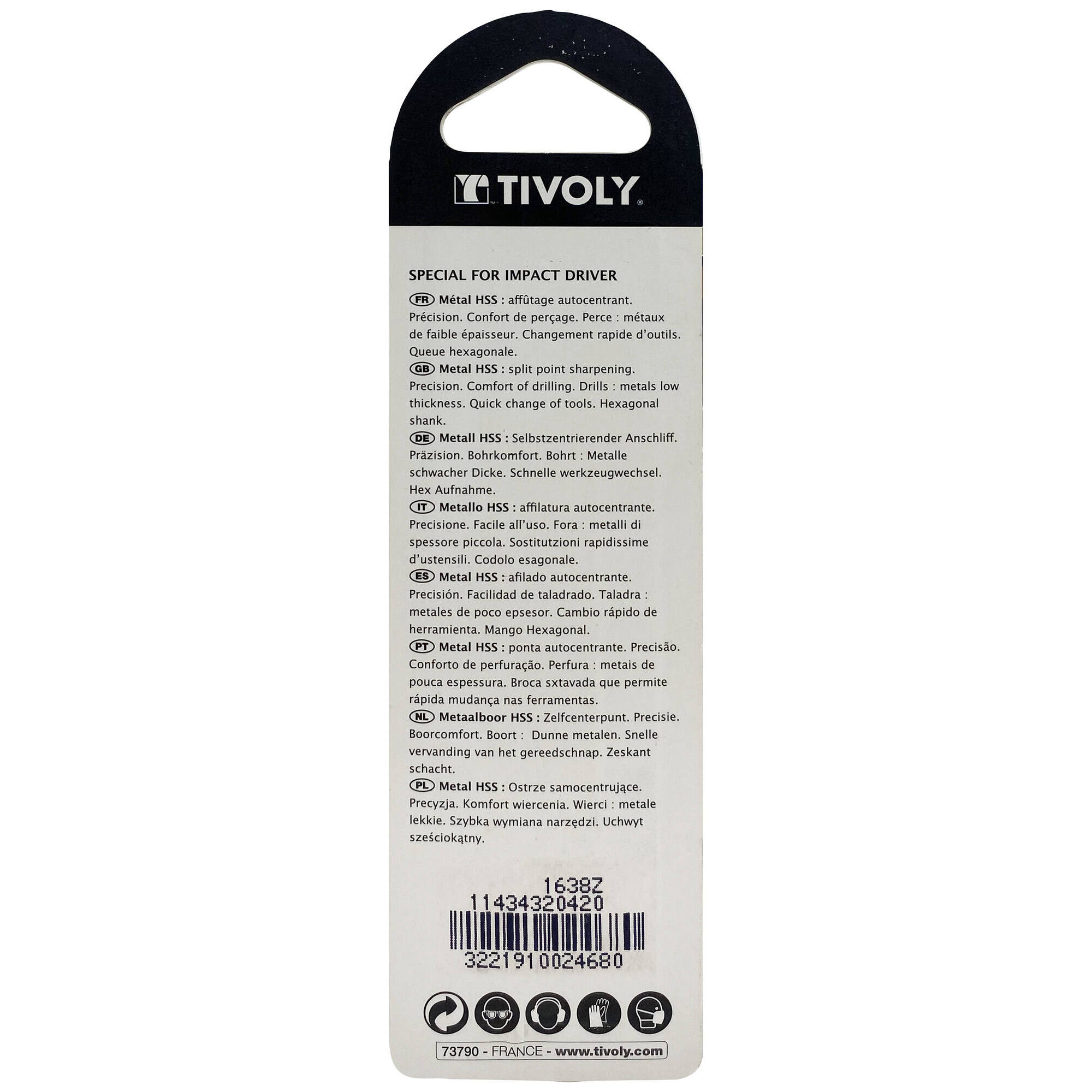 Ø: 4.2 / L: 94 / Broca para metal HSS | MANGO HEXAGONAL 6,35 mm | Afilado especial (Blíster)