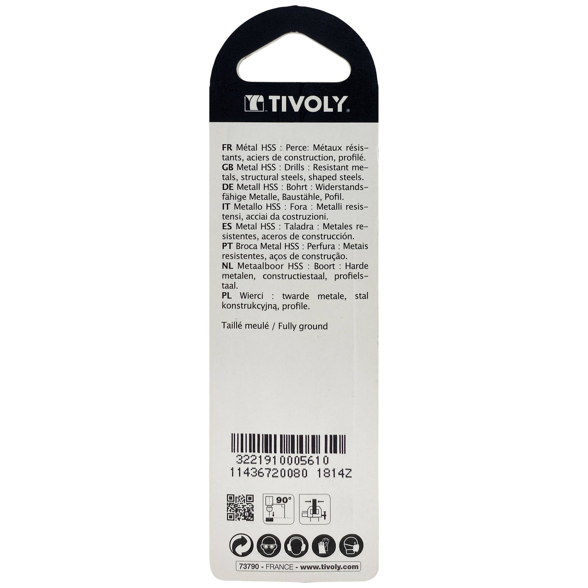 Ø: 0.8 / L: 30 / Broca para metal HSS - Tratamiento STEAM -Afilado SPLIT POINT (Blíster)