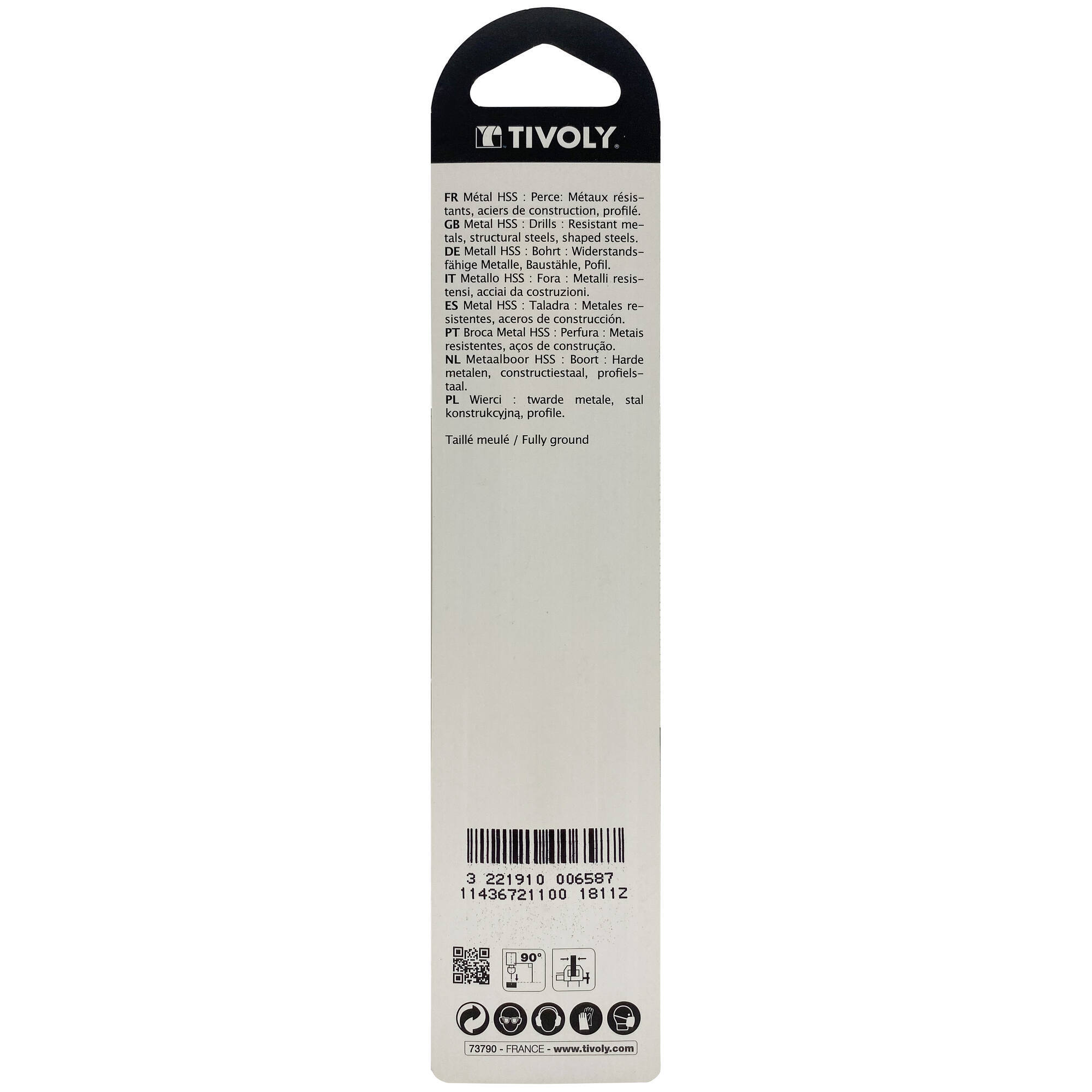 Ø: 11 / L: 142 / Broca para metal HSS - Tratamiento STEAM -Afilado SPLIT POINT (Blíster)