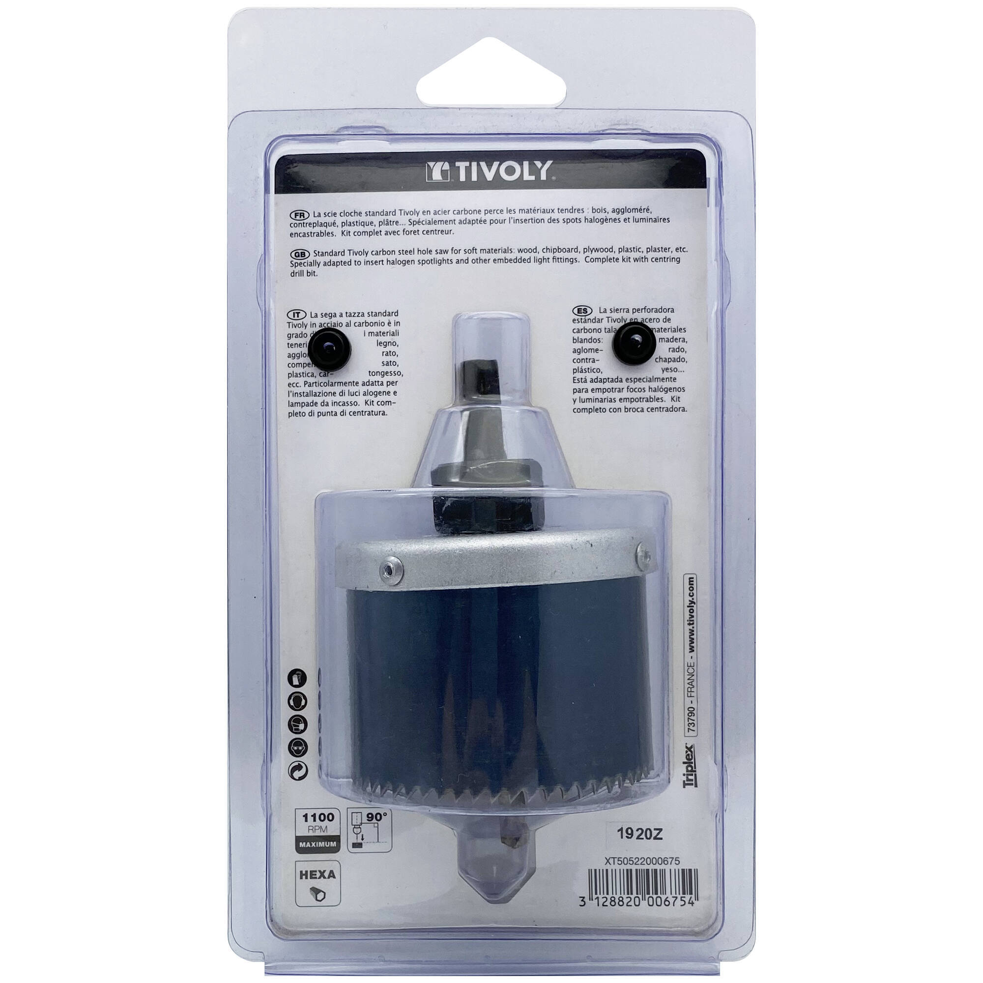 Ø: 65. / Sierra de corona HCS (Estuche blíster) / H: 40