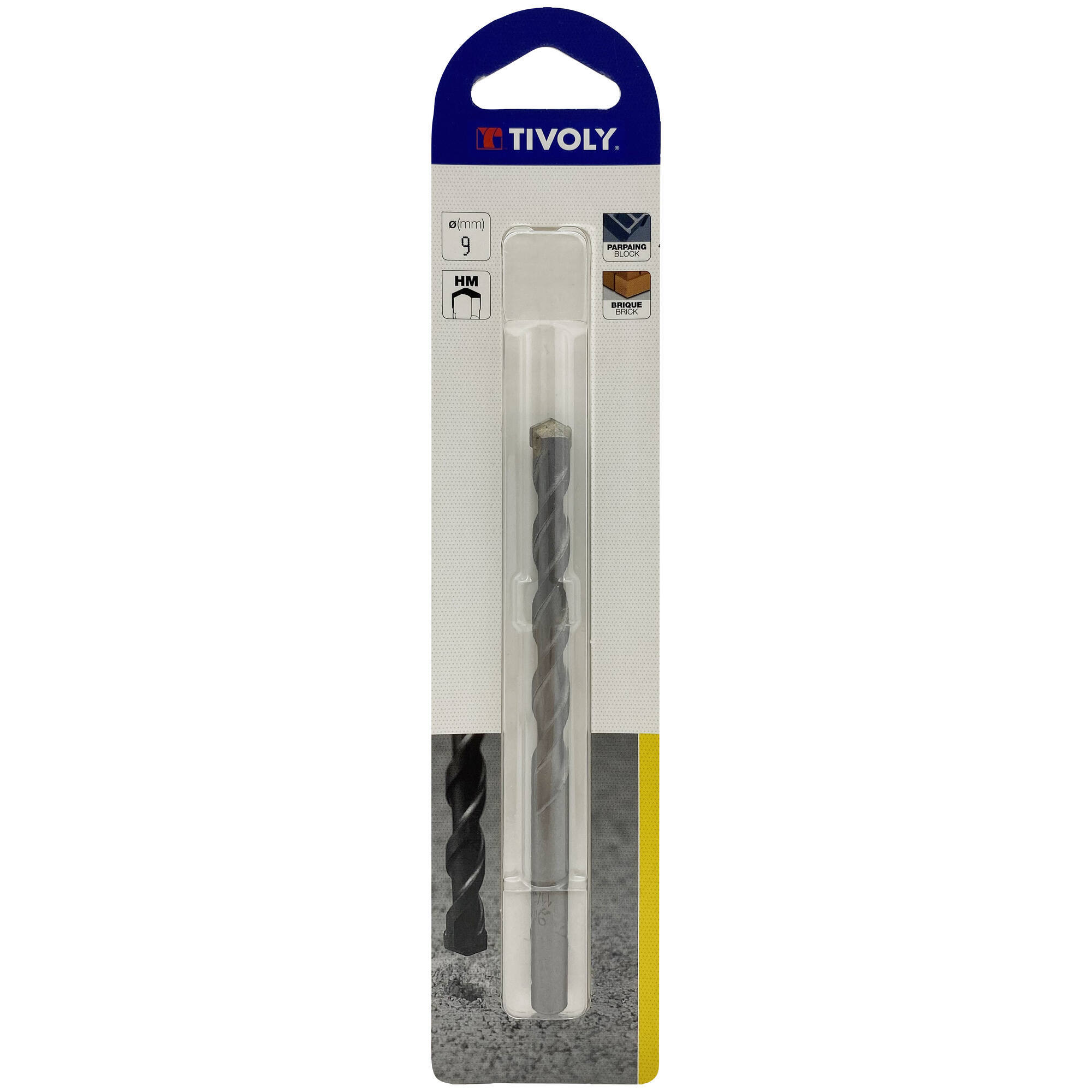 Ø: 9 / Broca para hormigón -Mango cilíndrico (Blíster) / L: 120