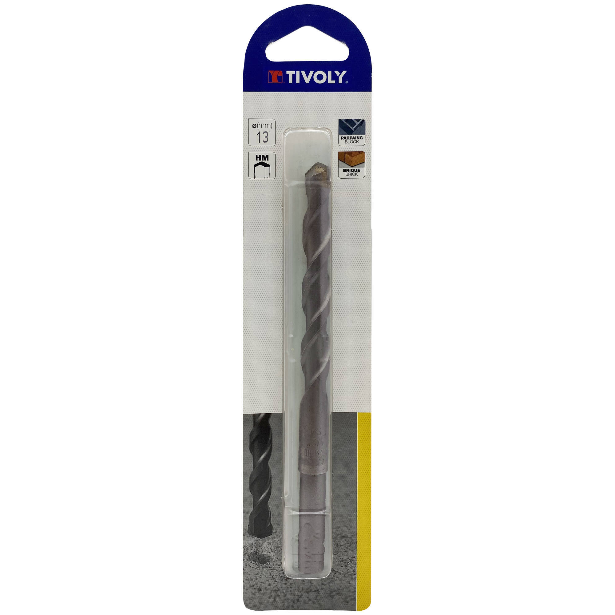 Ø: 13 / Broca para hormigón -Mango cilíndrico (Blíster) / L: 150