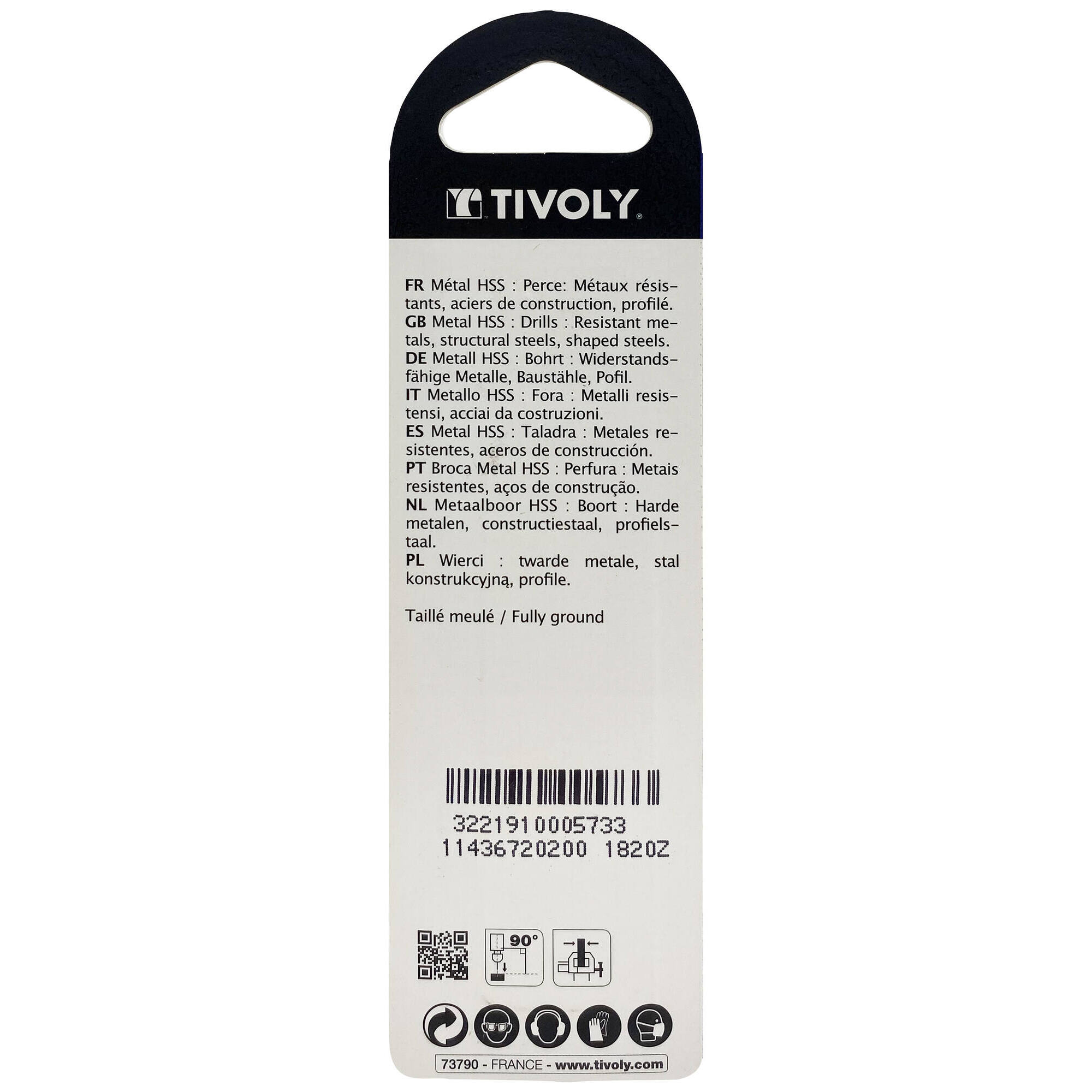 Ø: 2 / L: 49 / Broca para metal HSS - Tratamiento STEAM -Afilado SPLIT POINT (Blíster)